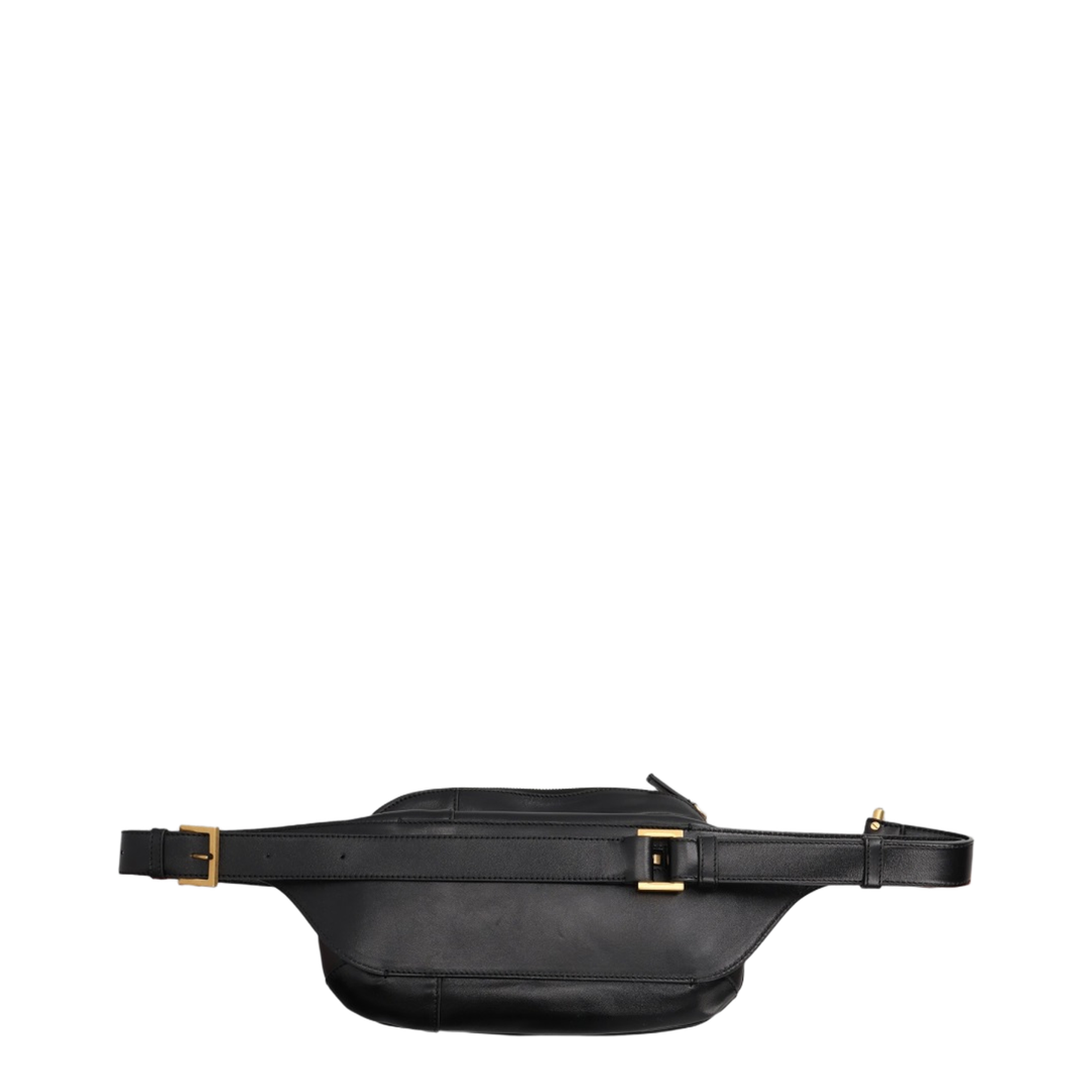 Lou Small Nappa Belt Bag - Black+Brown - Image 2