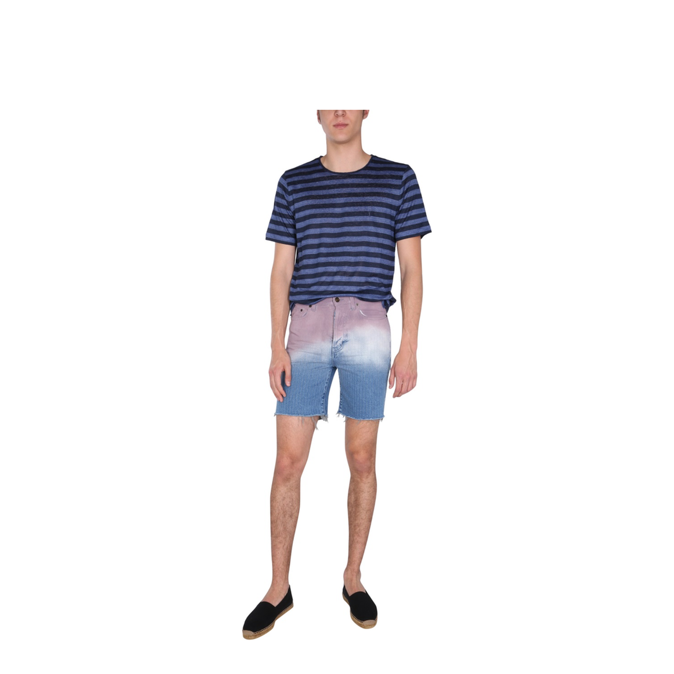 Blue Cotton Shorts - Image 2