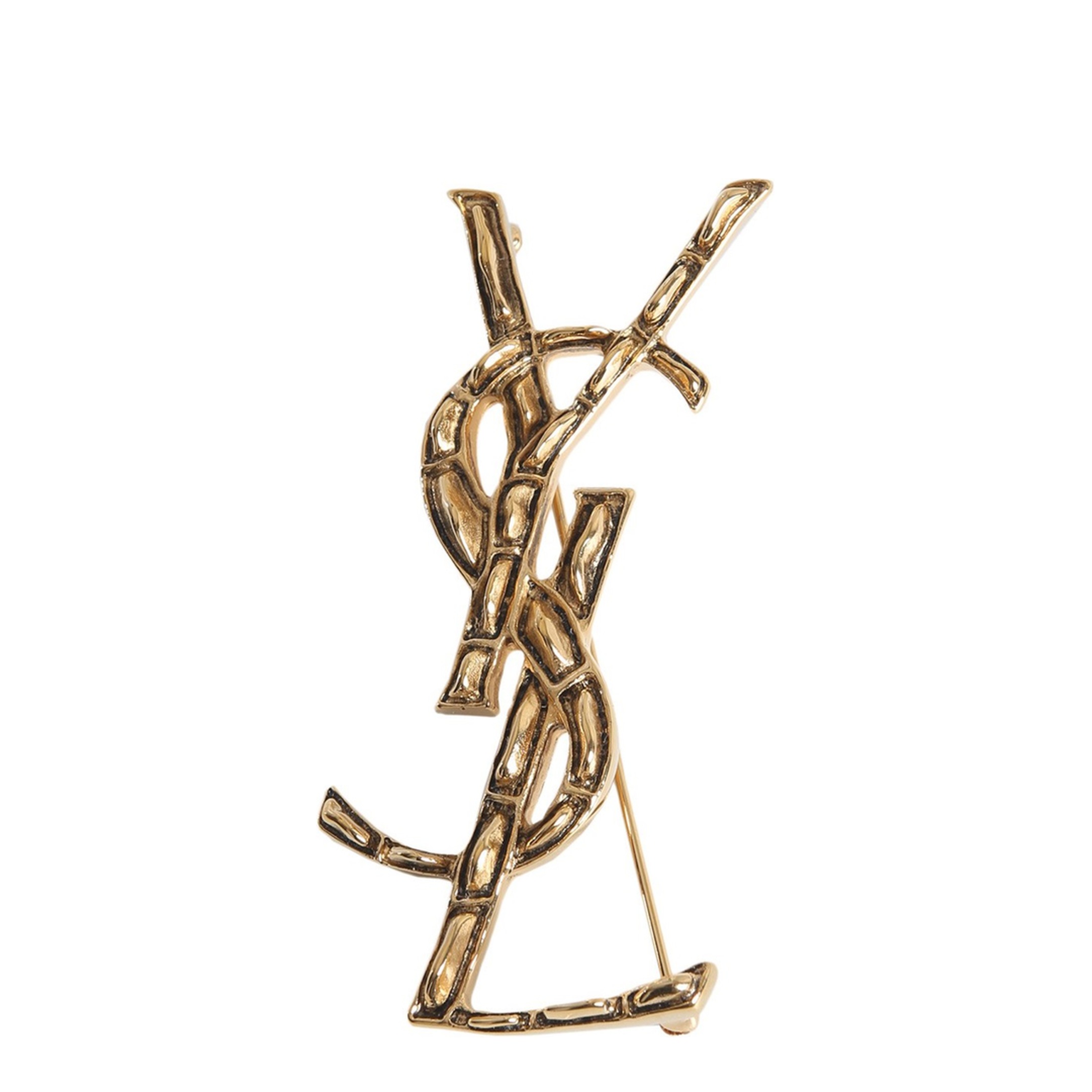 CASSANDRE Crocodile Brooch in Metal in Gold - Image 3