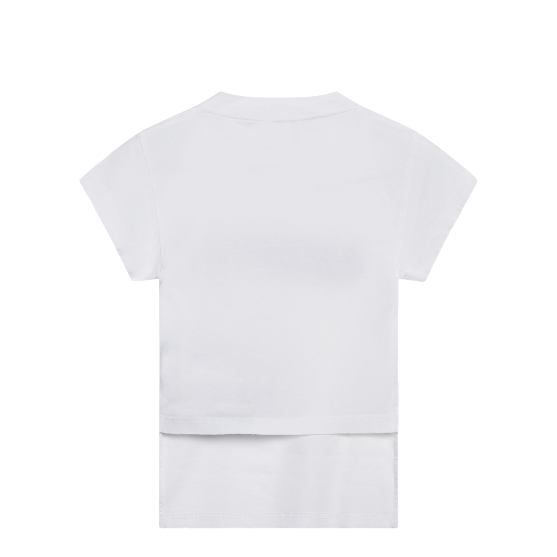 Spray Chopped Back T-Shirt White - Image 2