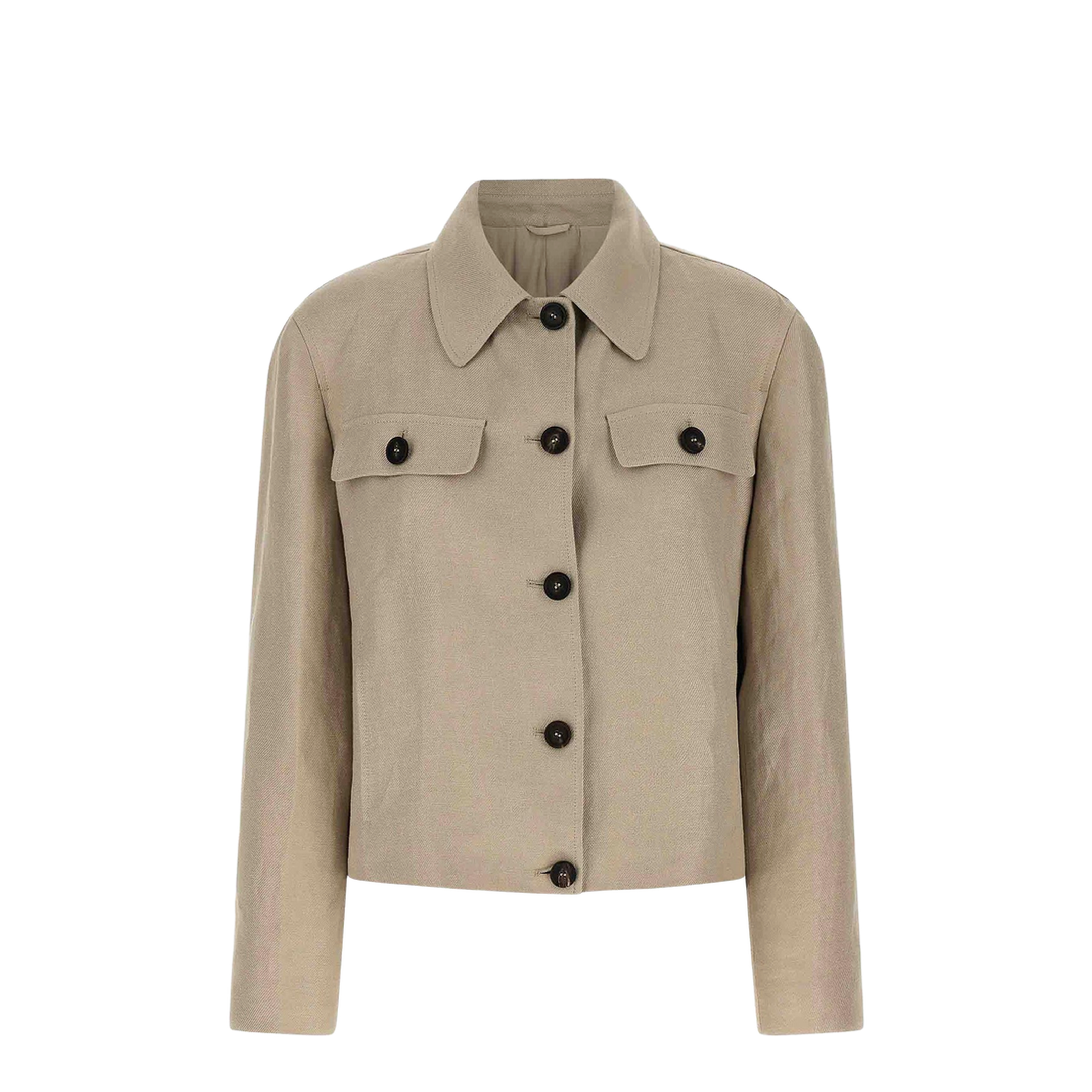 Linen Blazer Beige - Image 4