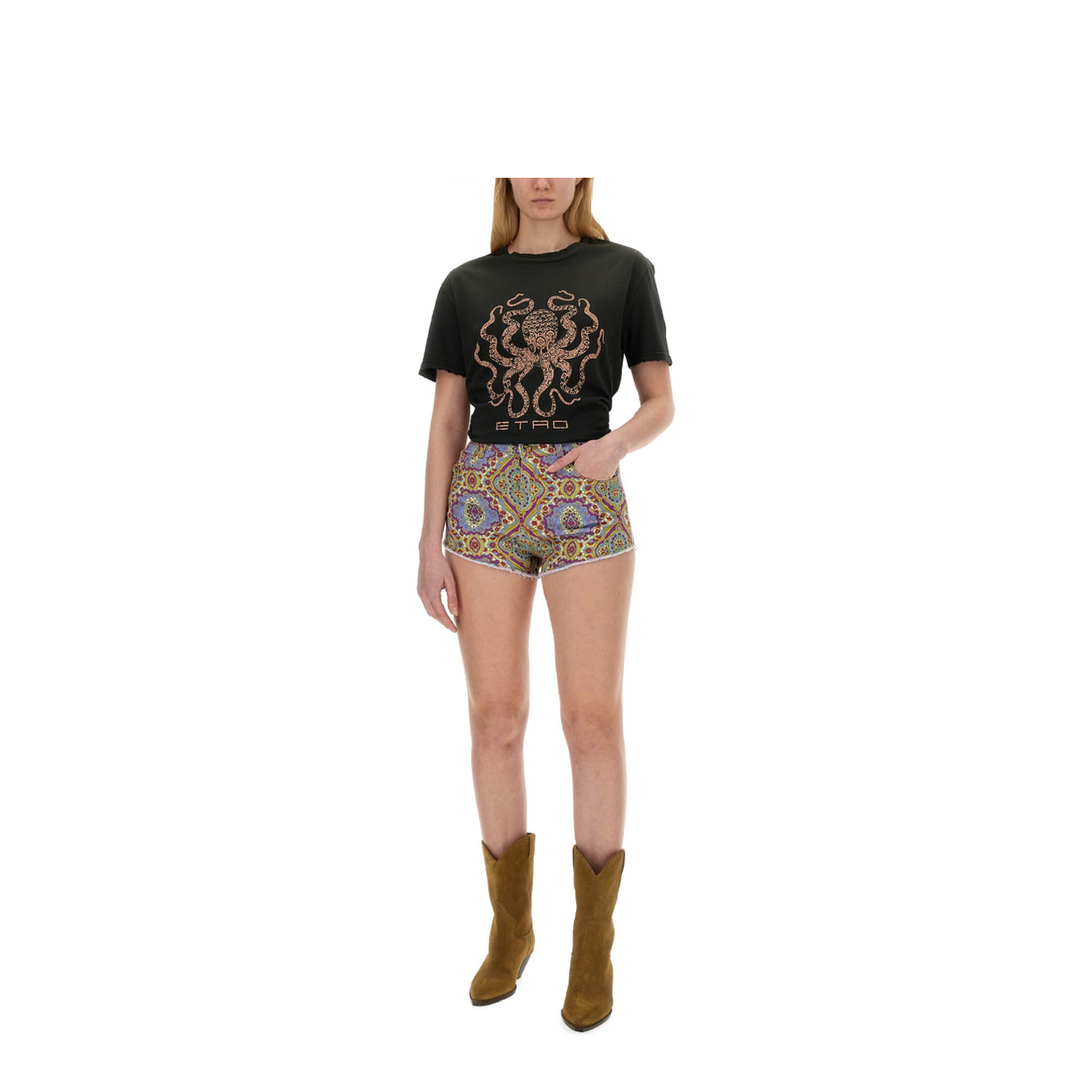 Paisley Print Shorts - Image 2