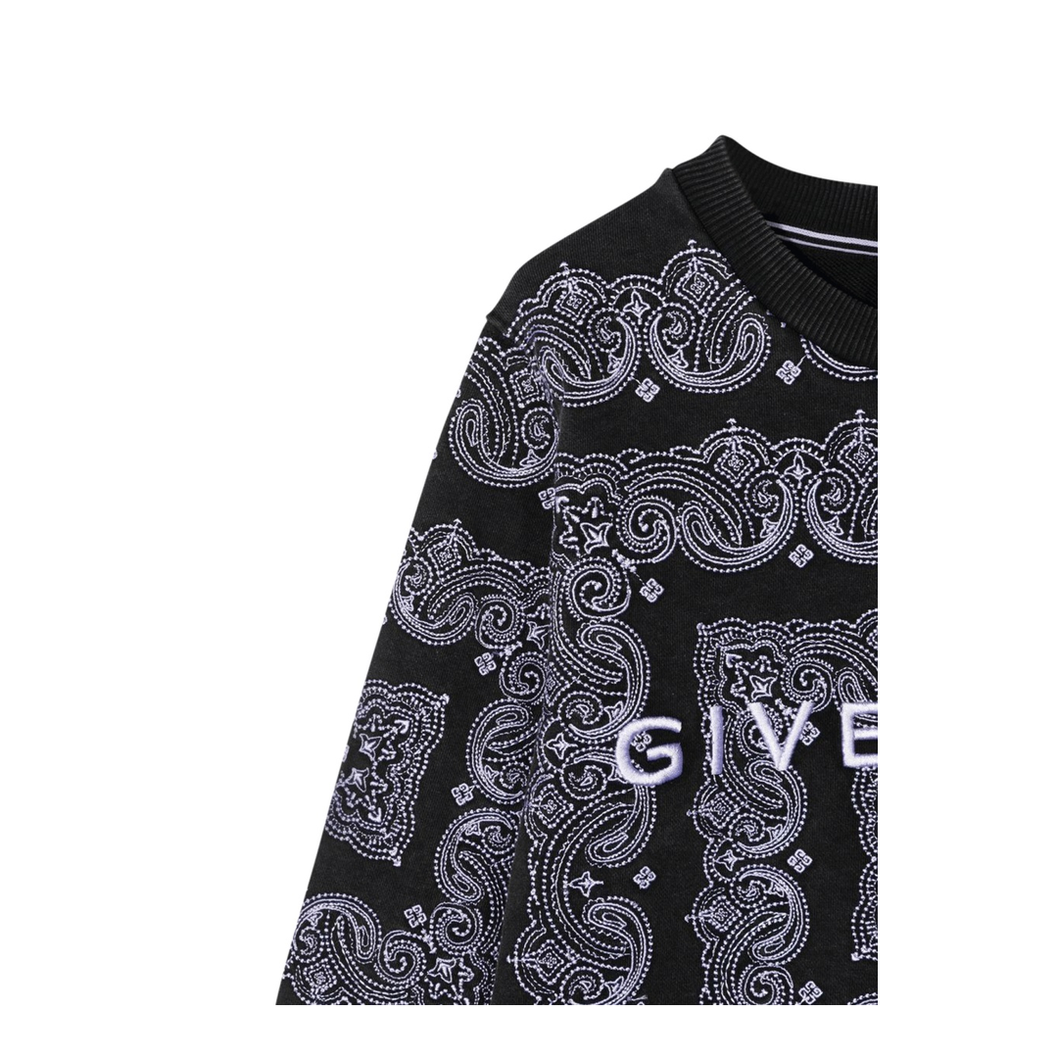 Crewneck Sweatshirt Patterned Print and Logo - Image 3