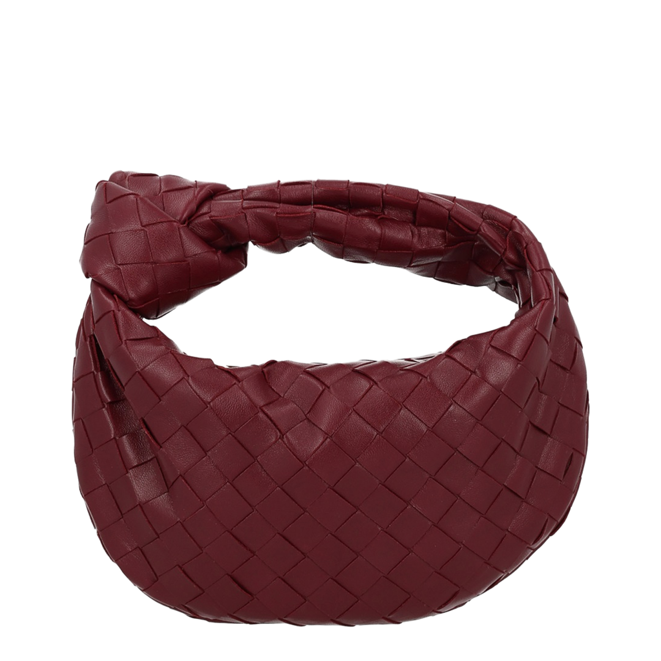 Mini Jodie Leather Top Handle Bag - Red - Image 1