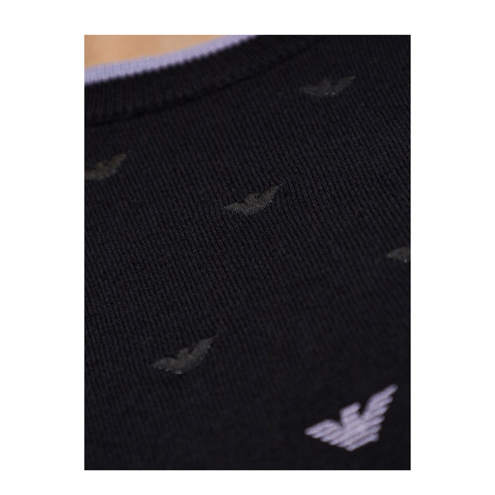 Jumper with all-over micro eagle embroidery - Image 3