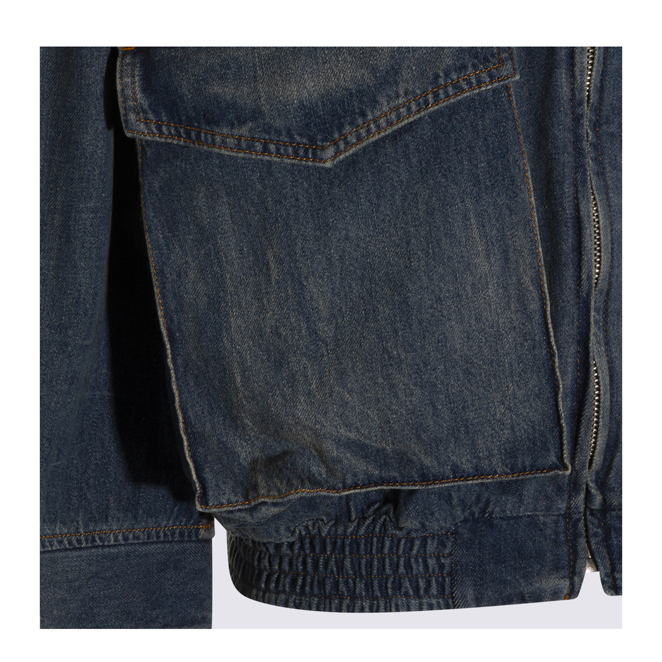 Blue Denim Jacket With Flap Pockets - Image 6