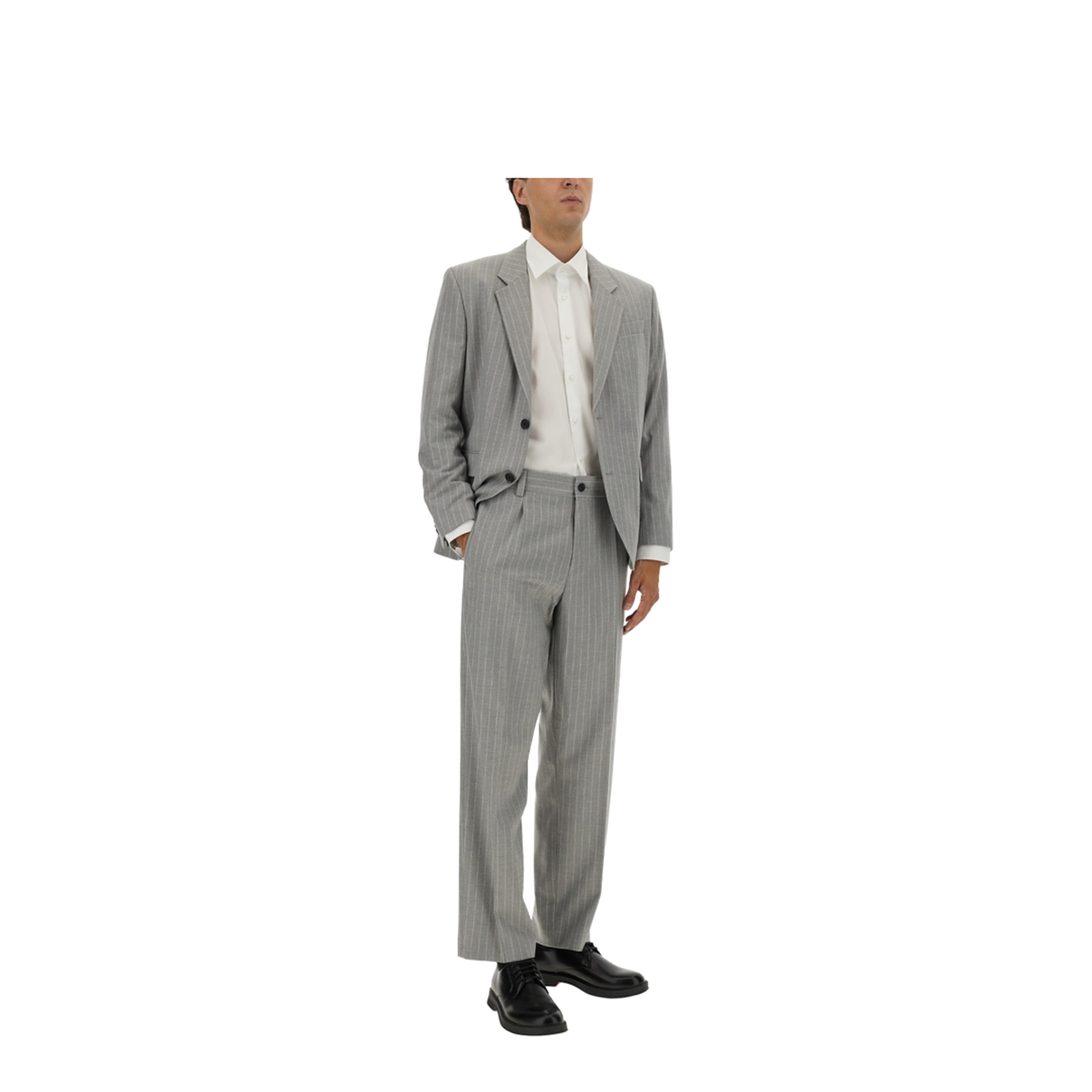 Slim Fit Suit with Striped Pattern - Image 2