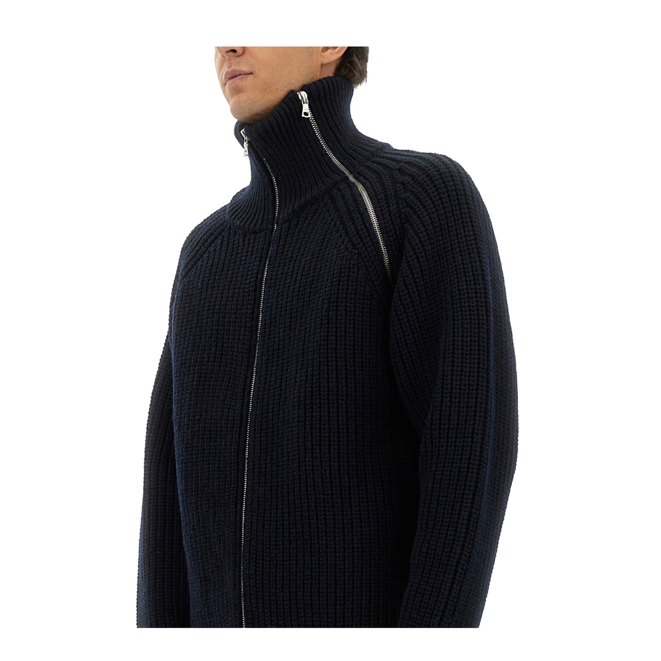 Zippered Wool Sweater - Image 4