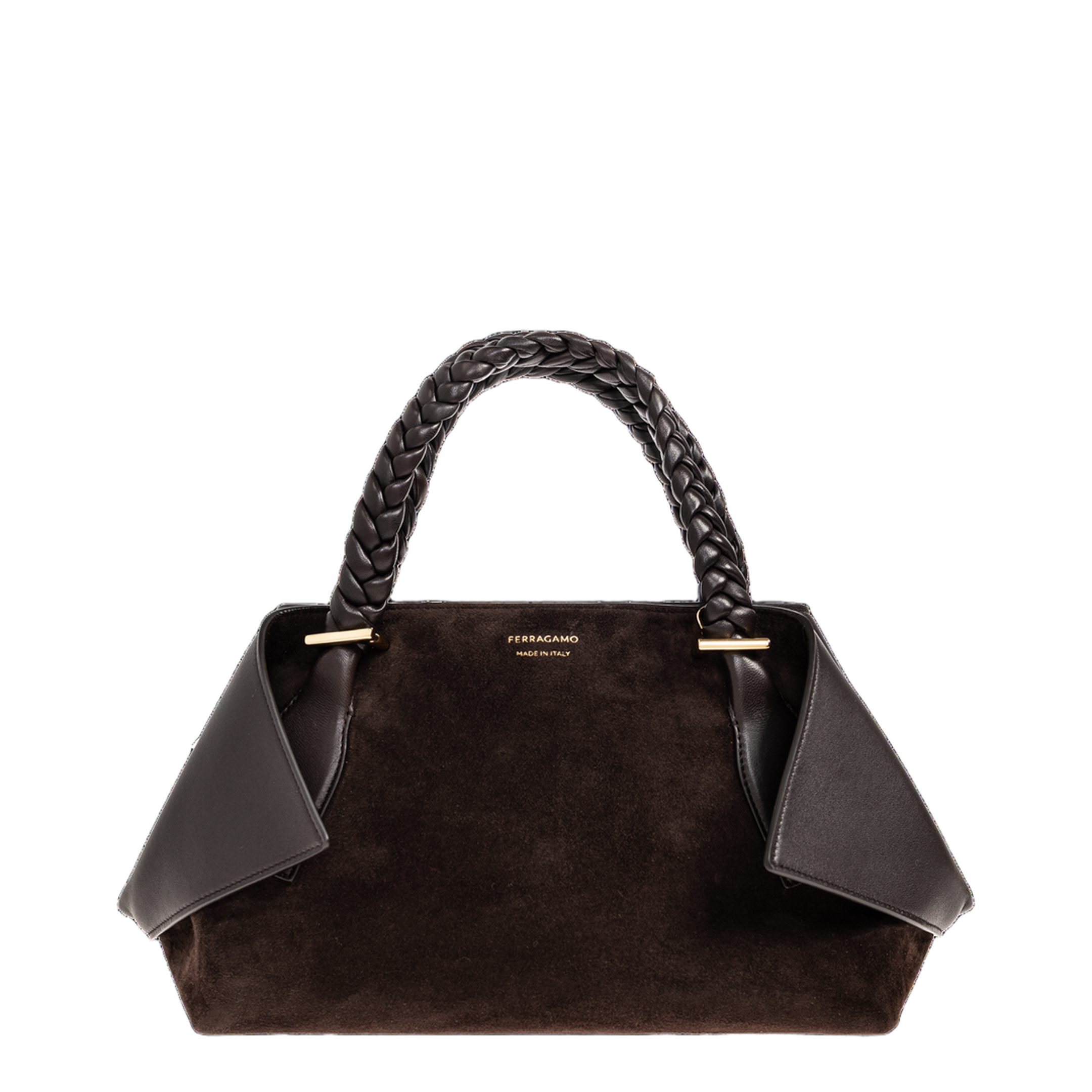 Scarf Medium Suede Tote Bag - Testa di Moro - Image 1