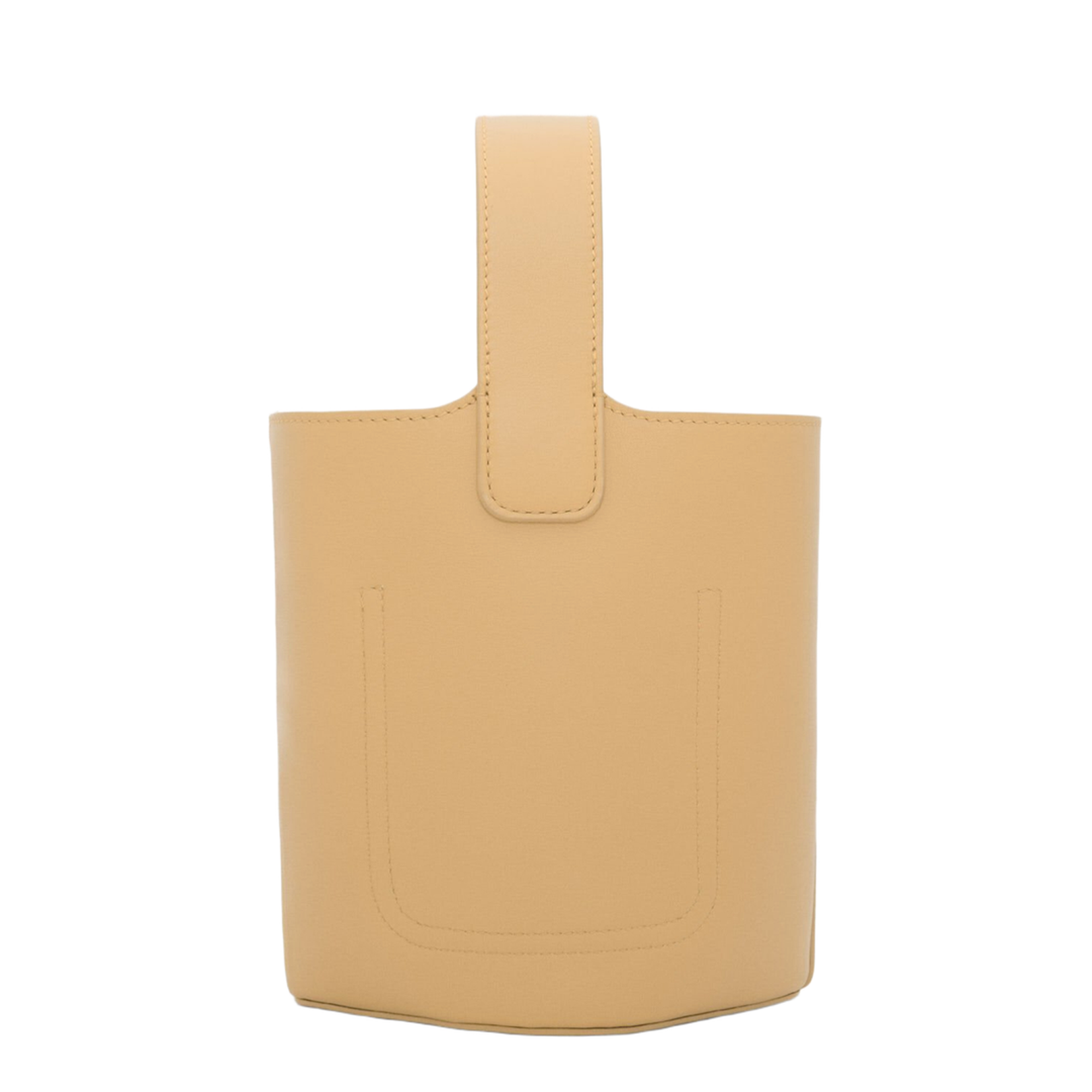 Pebble In Smooth Calfskin Mini Bucket Bag - Image 3