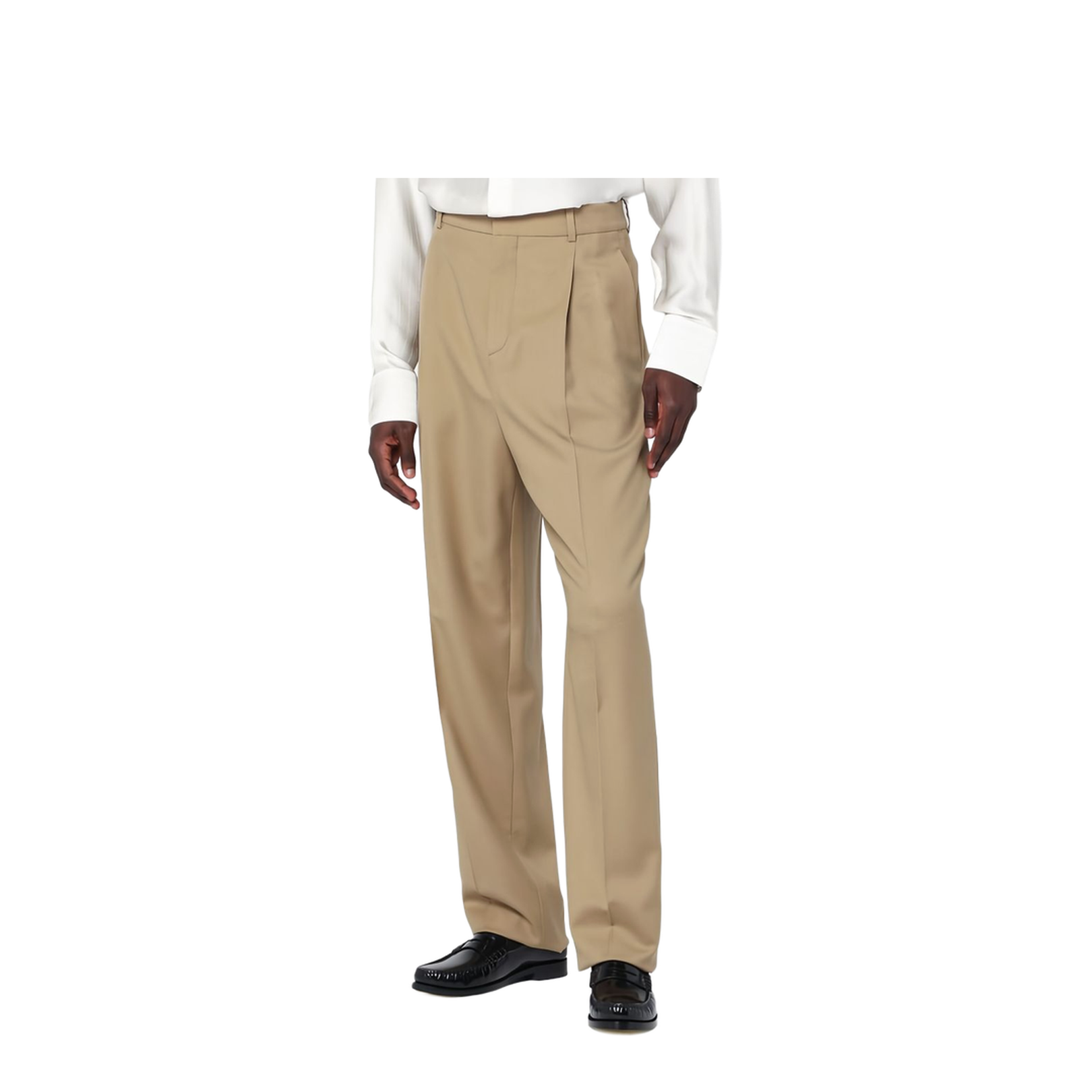 High-Waisted Pants in Wool Gabardine - Image 3