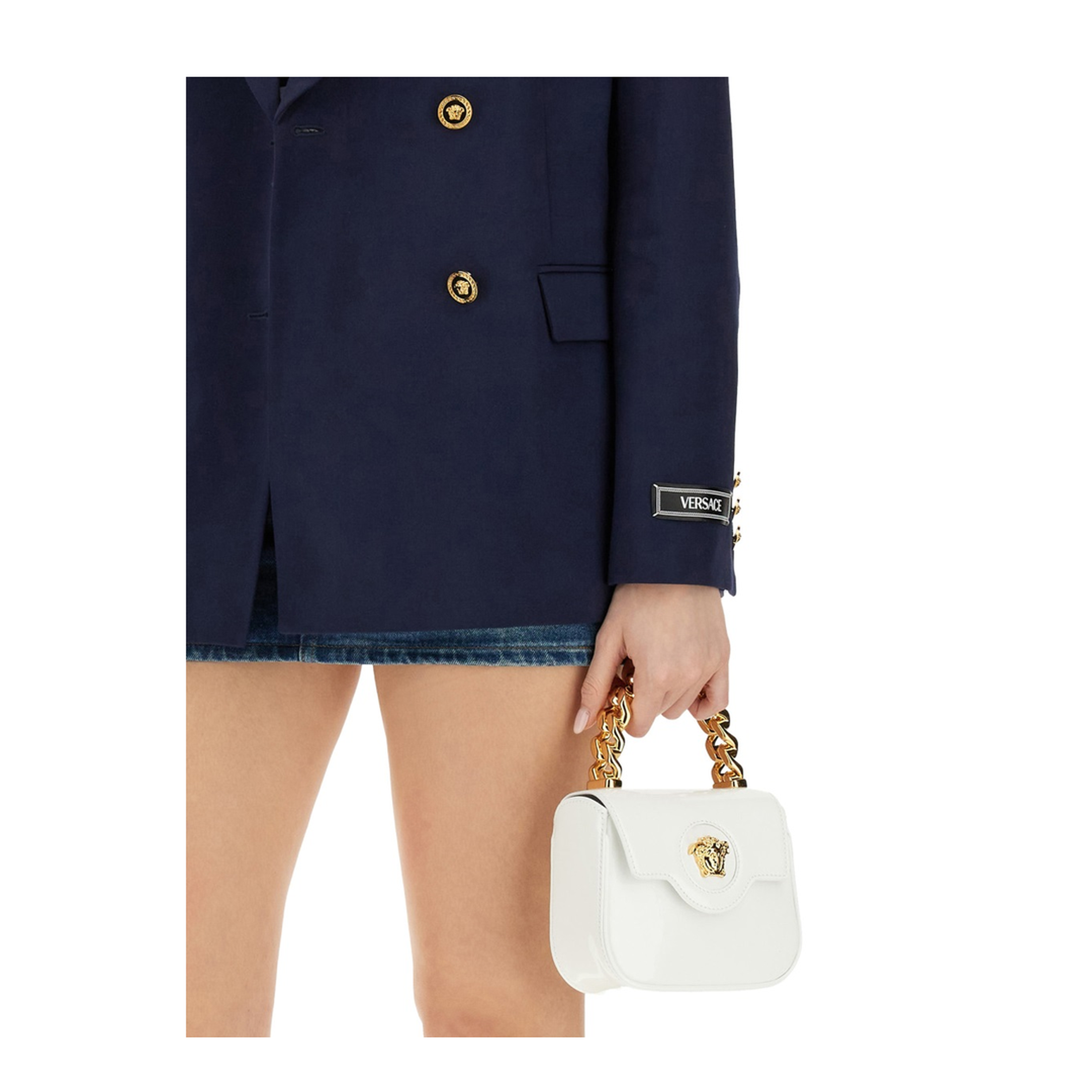 Double-Breasted Blazer Blue - Image 4
