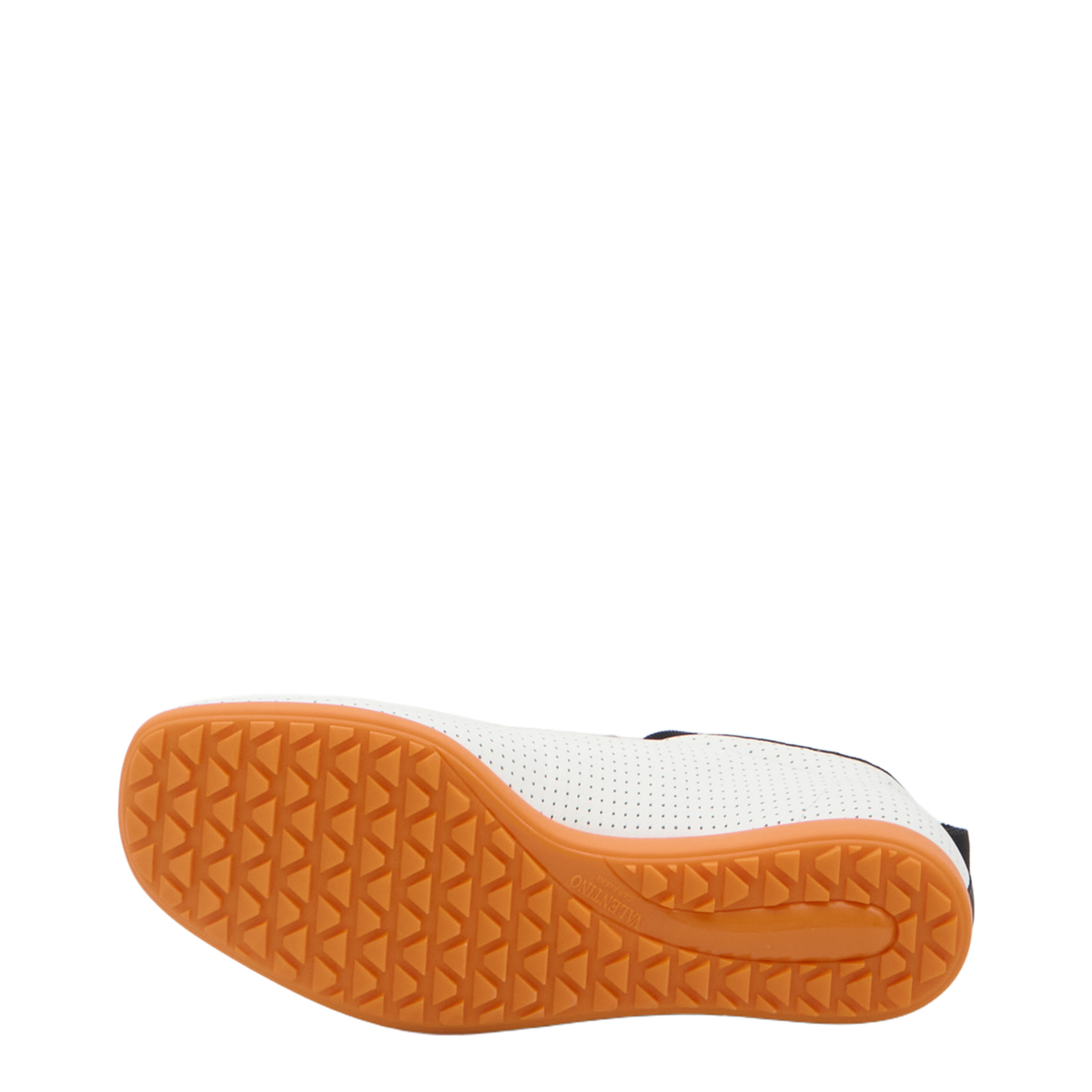 White Perforated Nappa Leather Chromathon Sneaker - Image 4