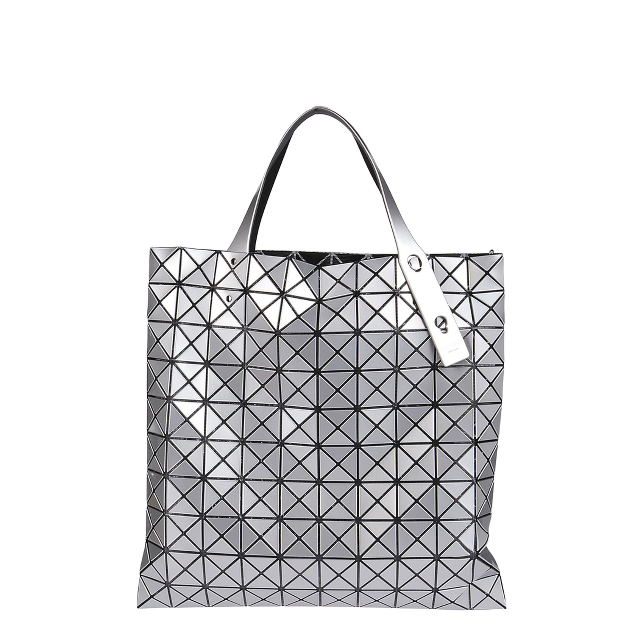Platinum Polyurethane Tote Bag - Silver - Image 4