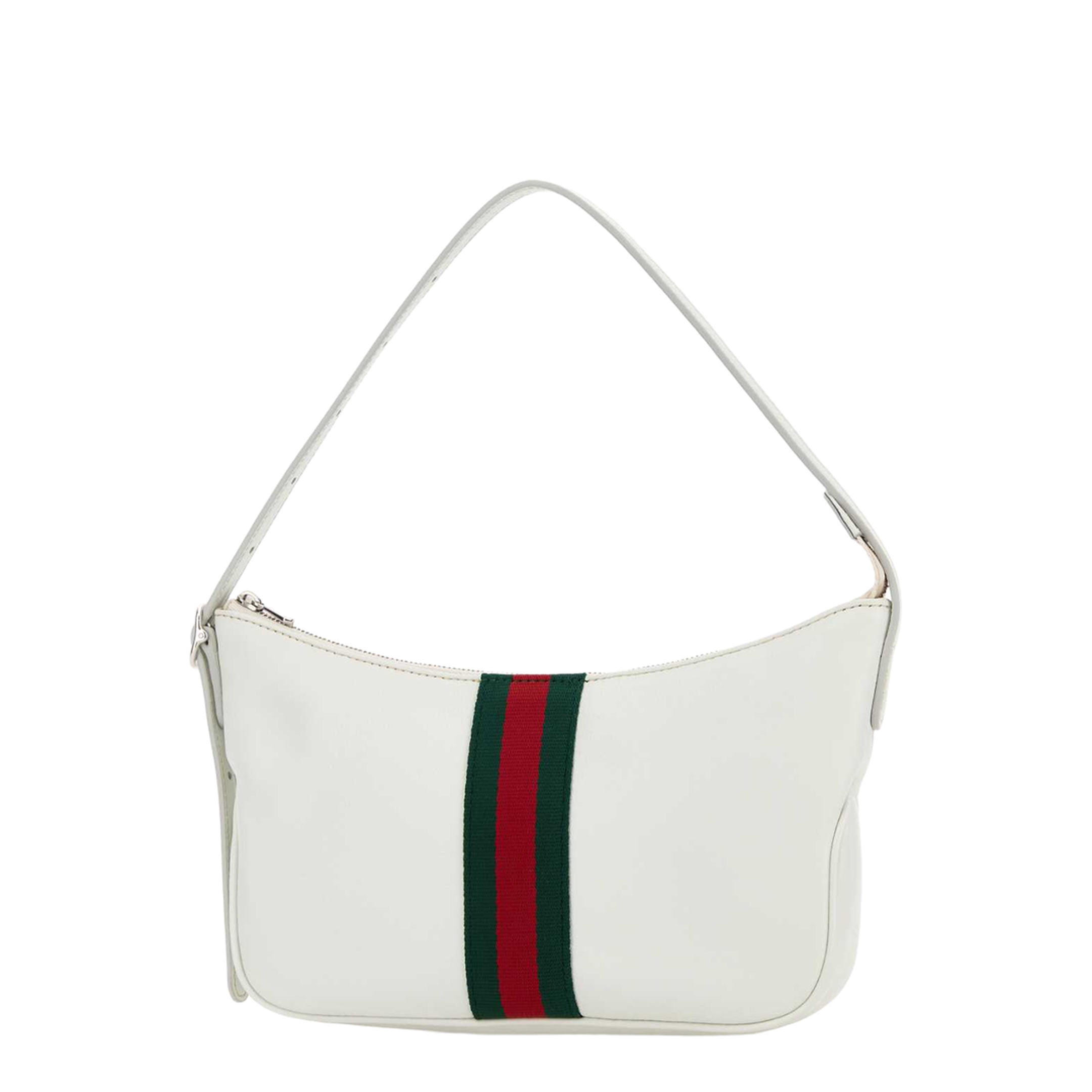 Lunetta Small Soft Leather Crossbody - White - Image 4