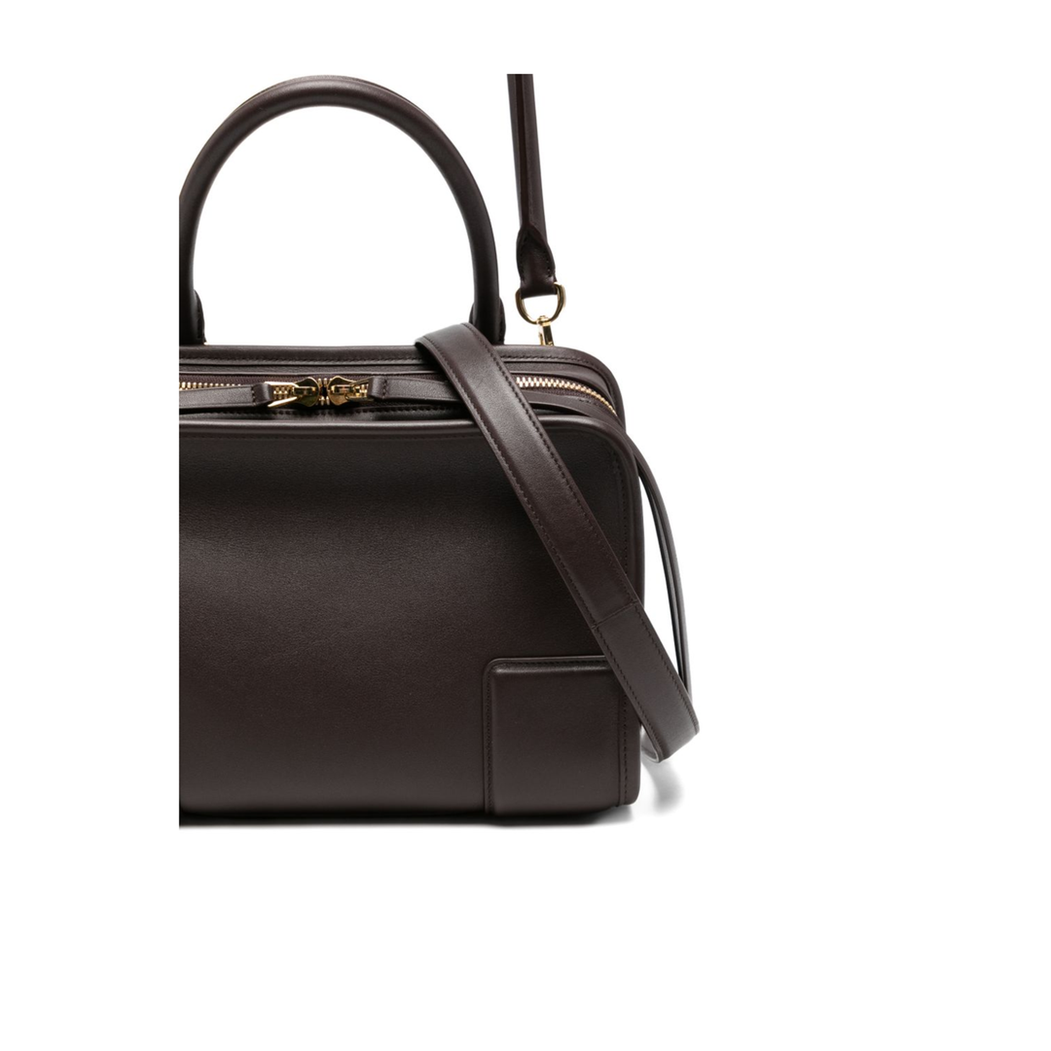 Amazona Small Calfskin Handbag - Dark Chestnut - Image 4