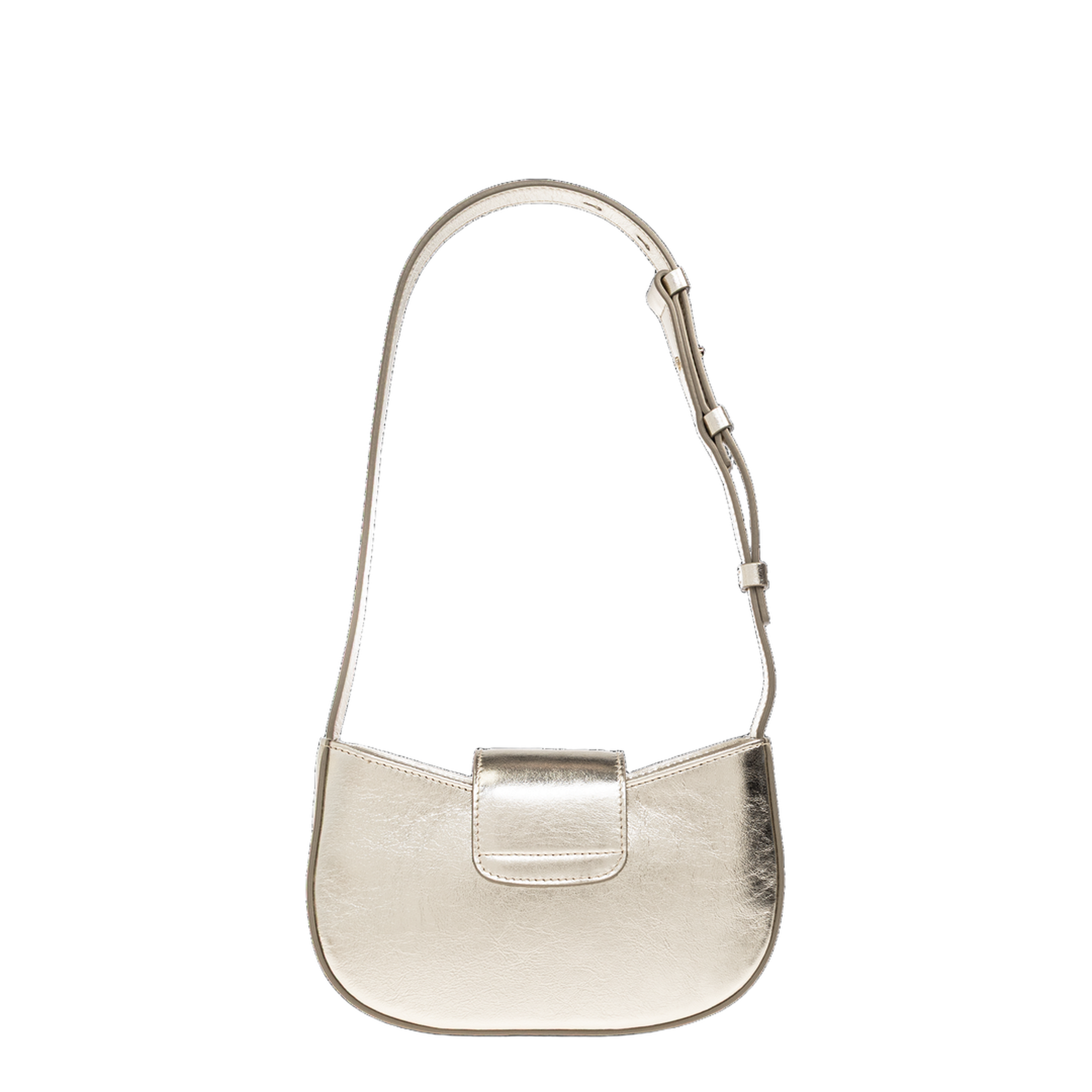 Double Gancini Mini Leather Shoulder Bag - Champagne - Image 3