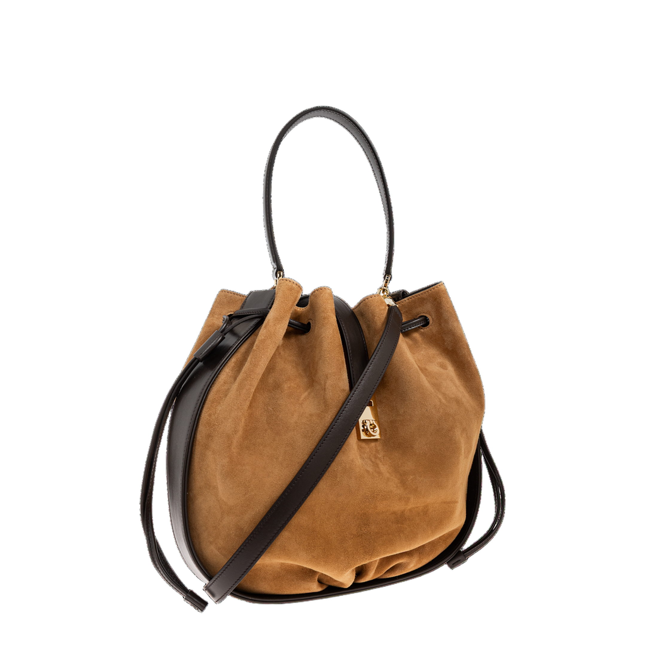 Hug Suede Bucket Bag - Naturale - Image 4