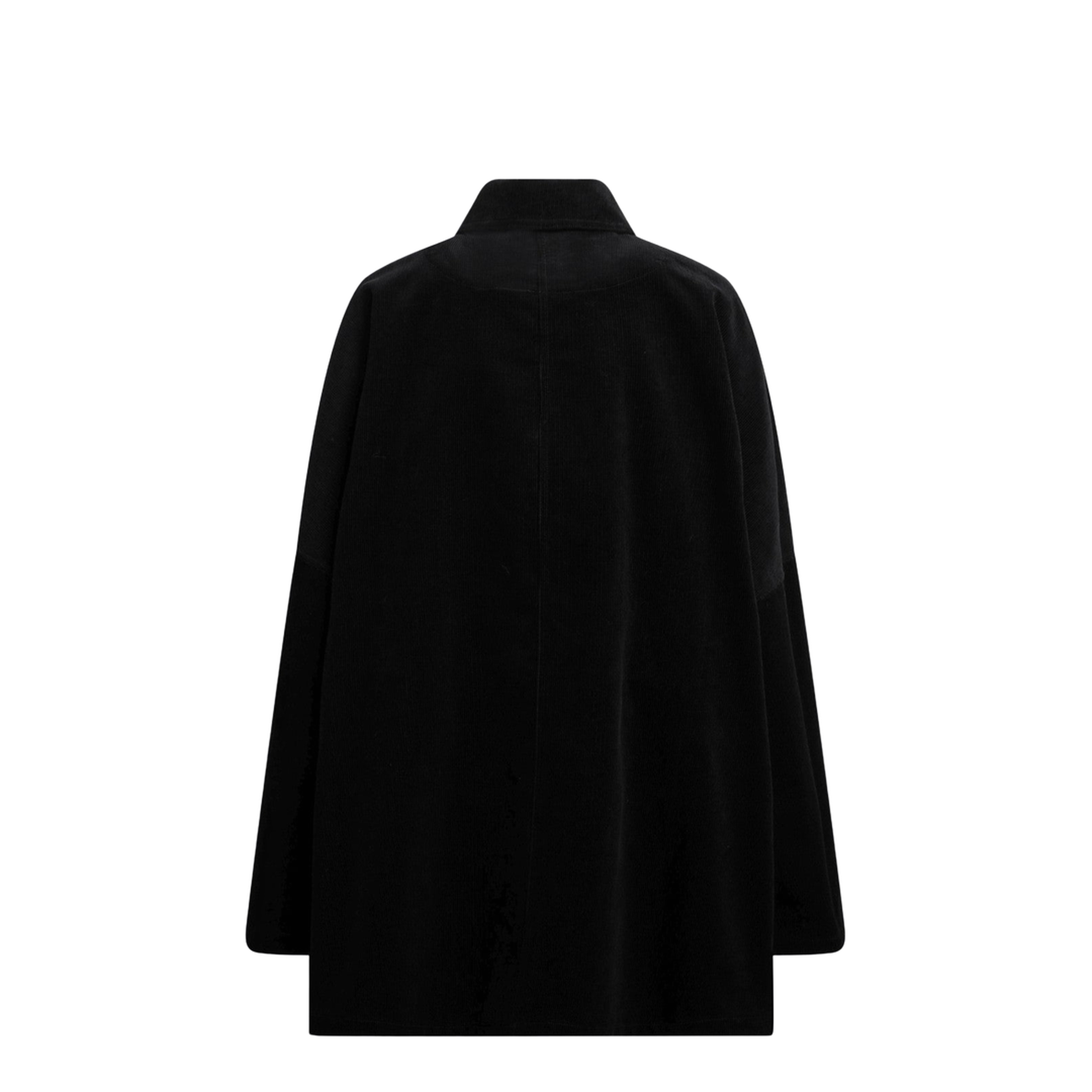 Black Corduroy Overshirt Jacket - Image 2