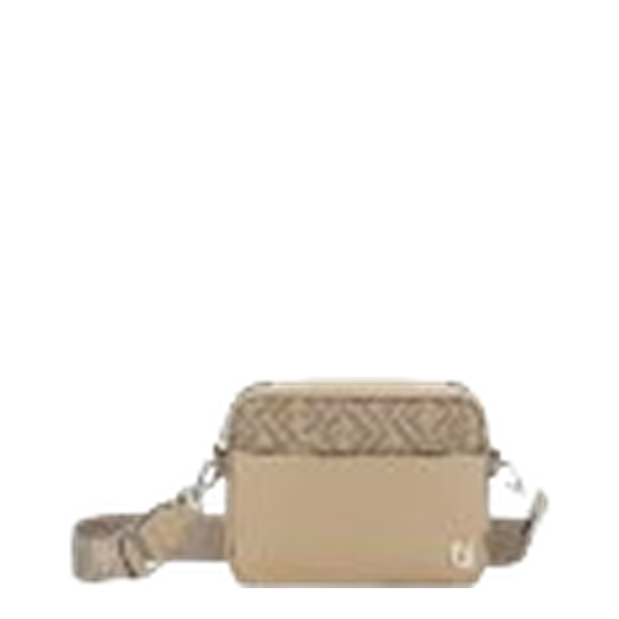 Squared Camera Case Fabric Beige - Image 1