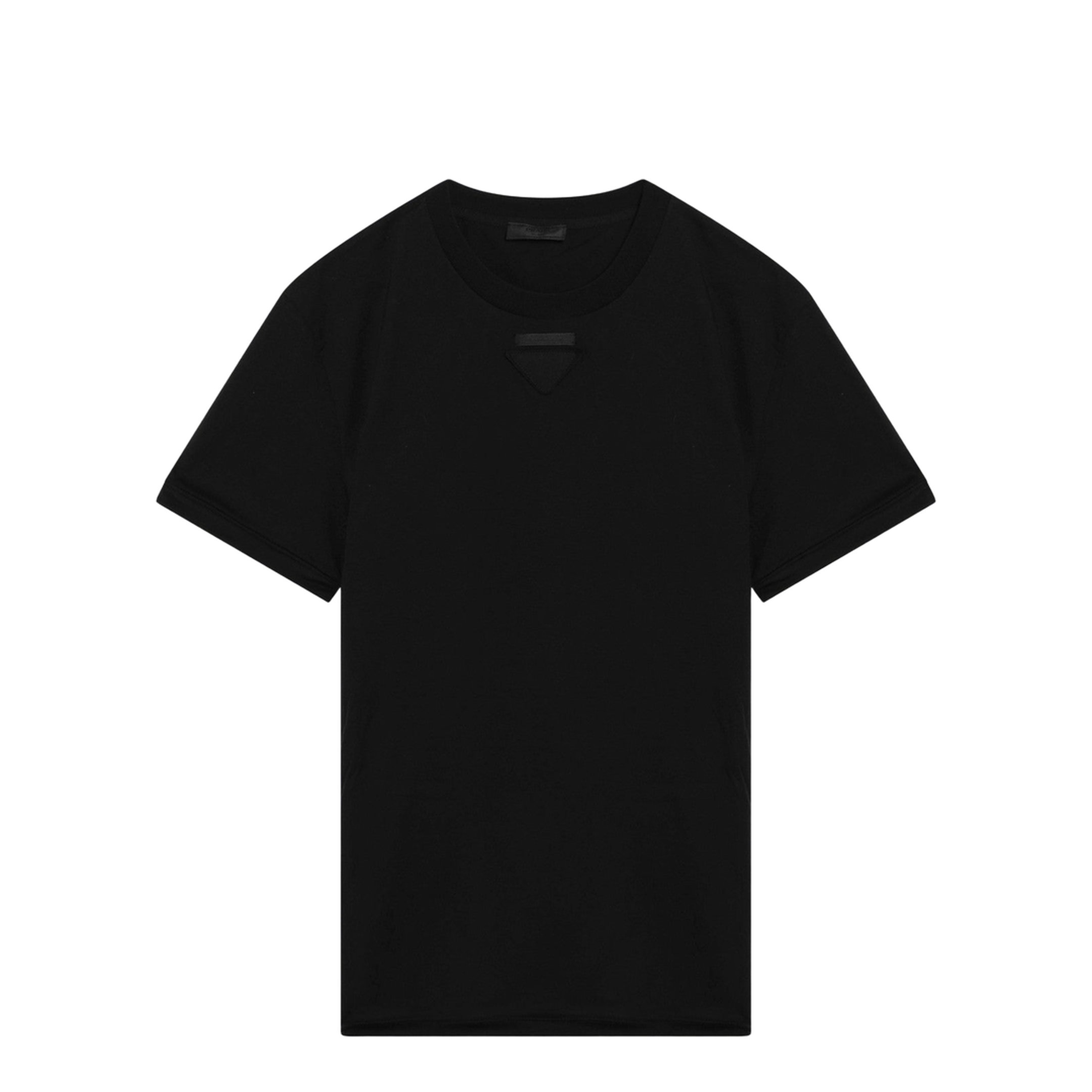 Black Cotton T-Shirt - Image 1