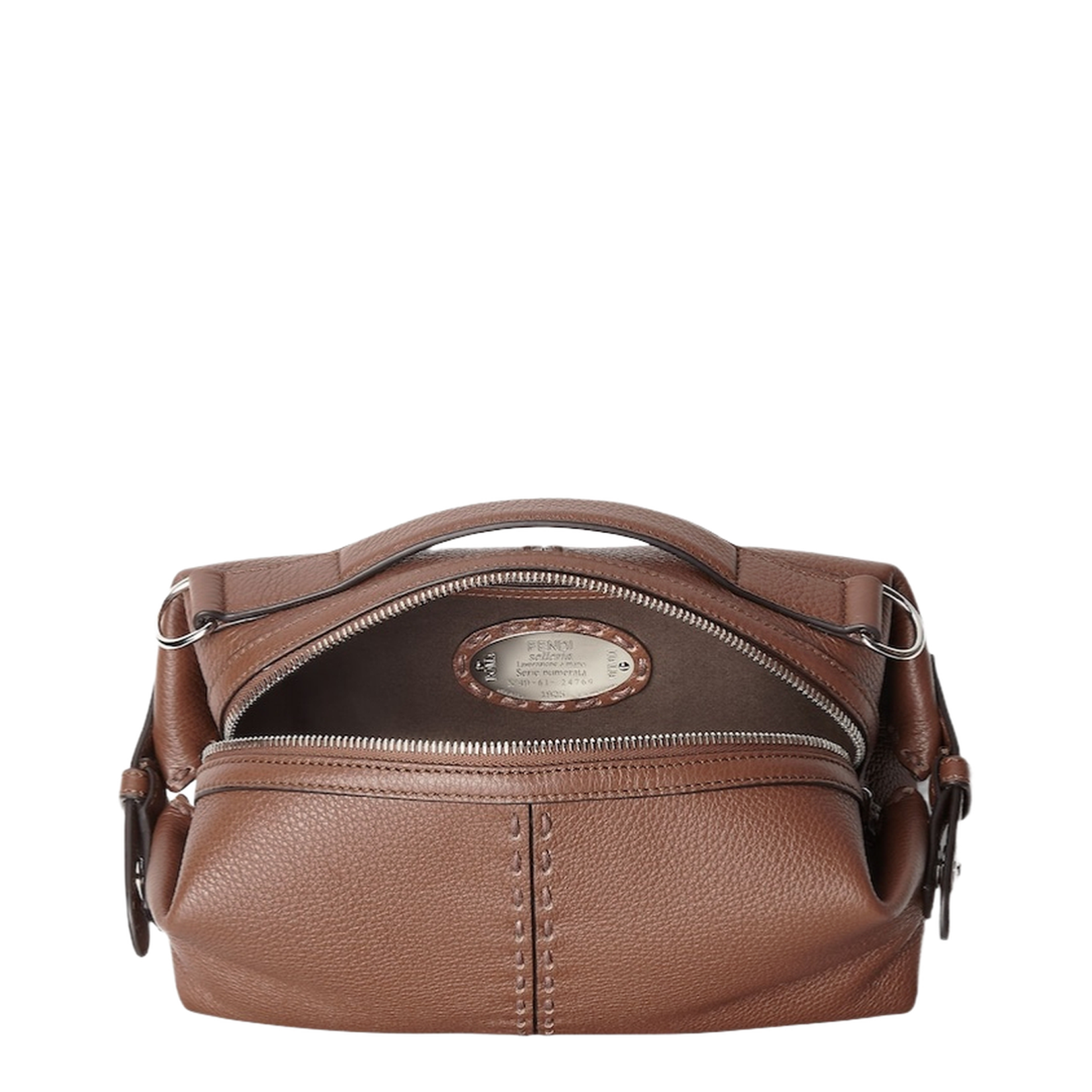 Selleria Small Leather Crossbody Bags - Brown - Image 2