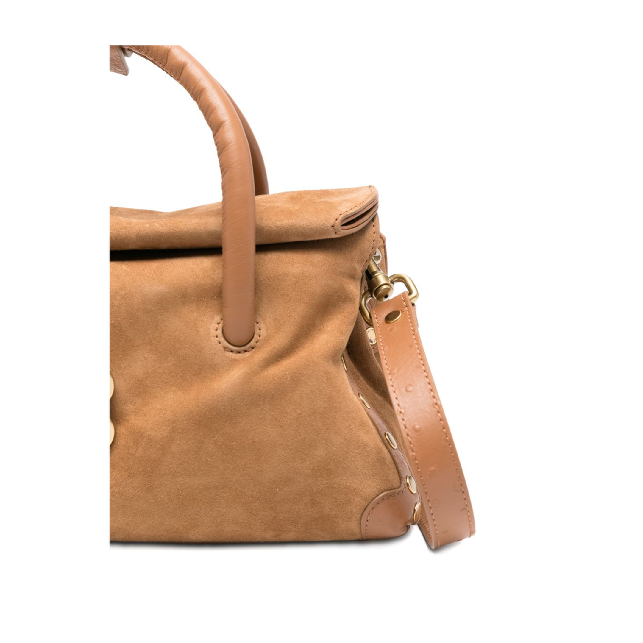 Dotta Baby Zashmere Suede Top Handle Bag - Cactus Brown Dorsoduro - Image 3