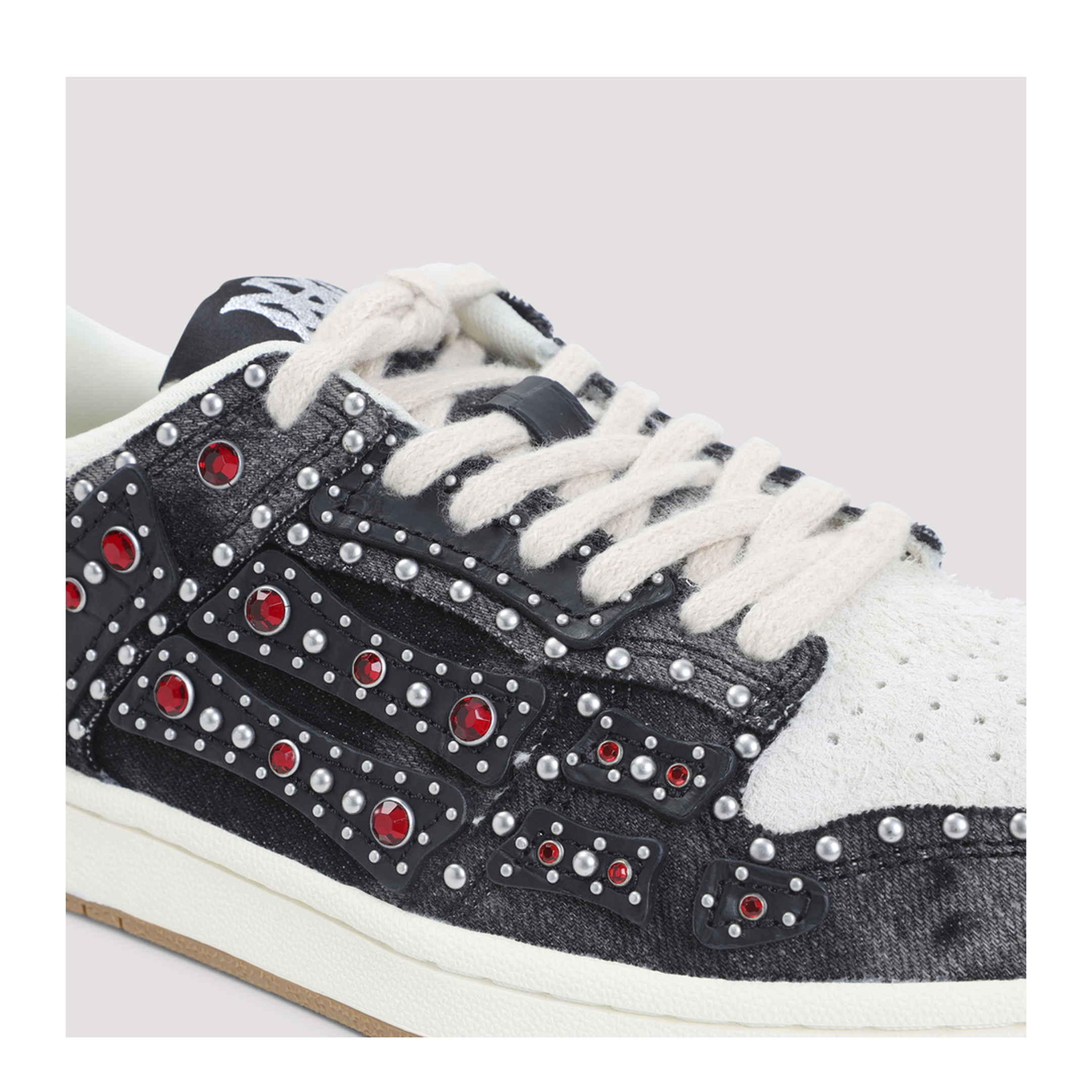 Studded Skeleton Top Low Sneakers - Image 6