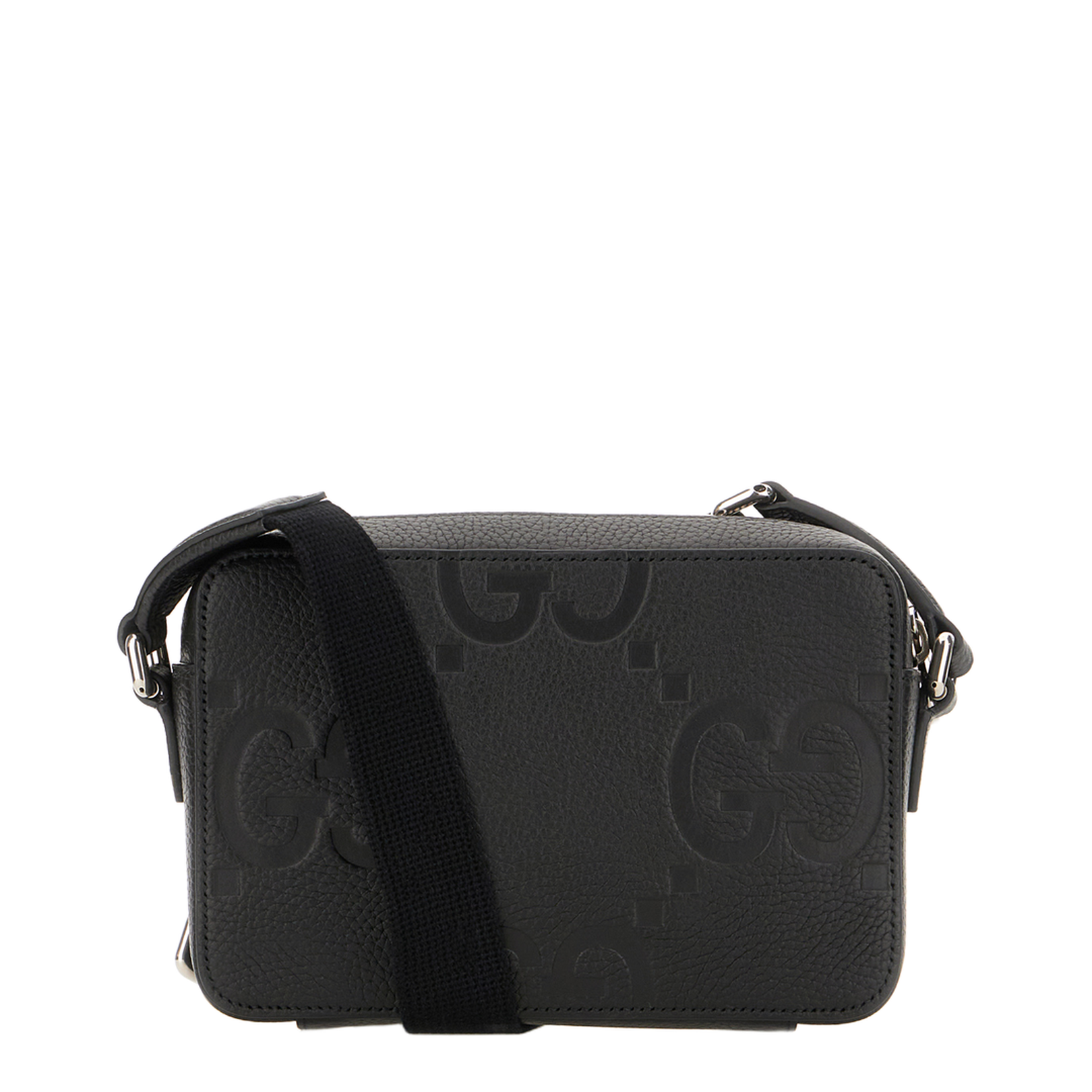 GG Jumbo Medium Leather Messeger Bag - Black - Image 1