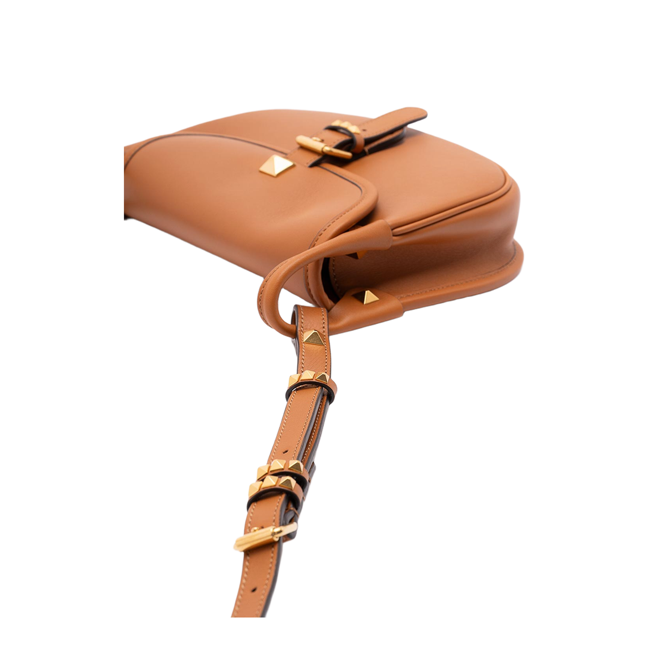 Flaneuse Leather Crossbody Bag - Brown - Image 4