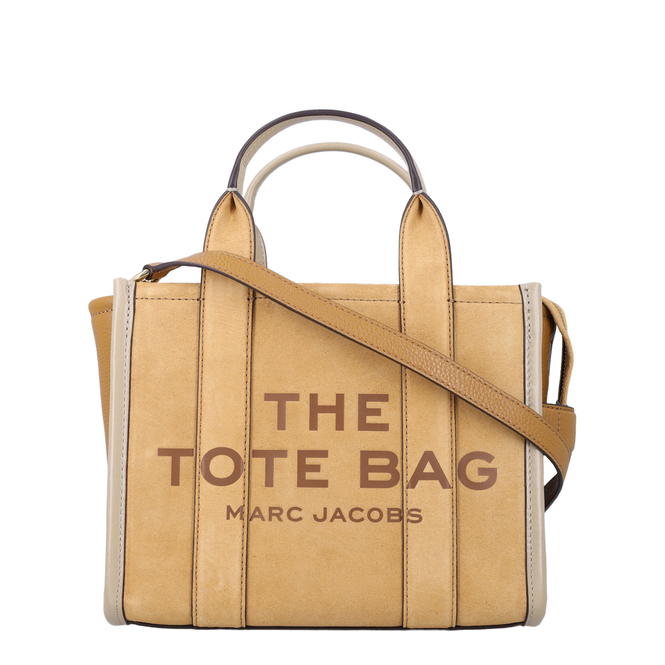 The Tote Bag Small Suede Tote - Sahara - Image 1