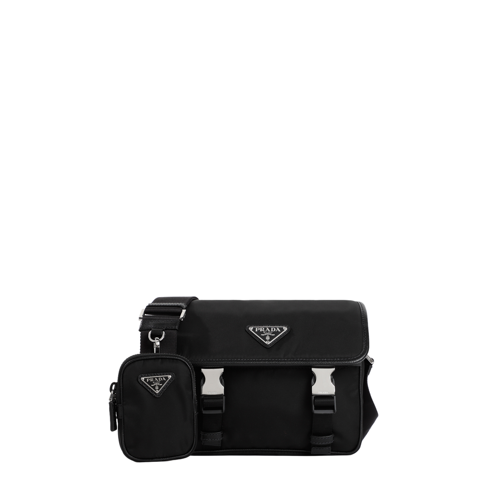 Black Re-Nylon Crossbody Bag - Image 3