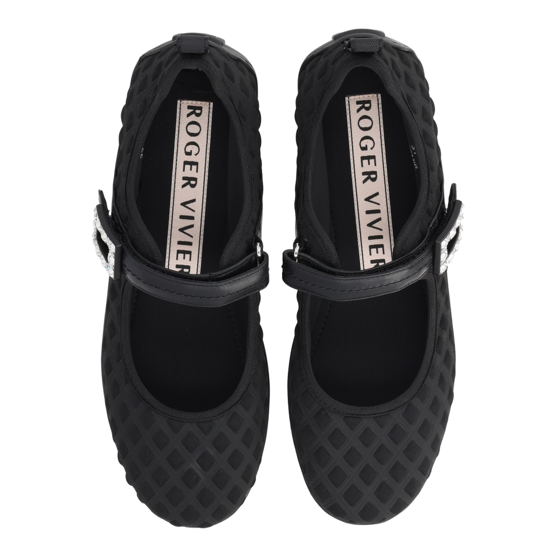 Low Babies Ballerina Flats in Embossed Fabric - Image 5