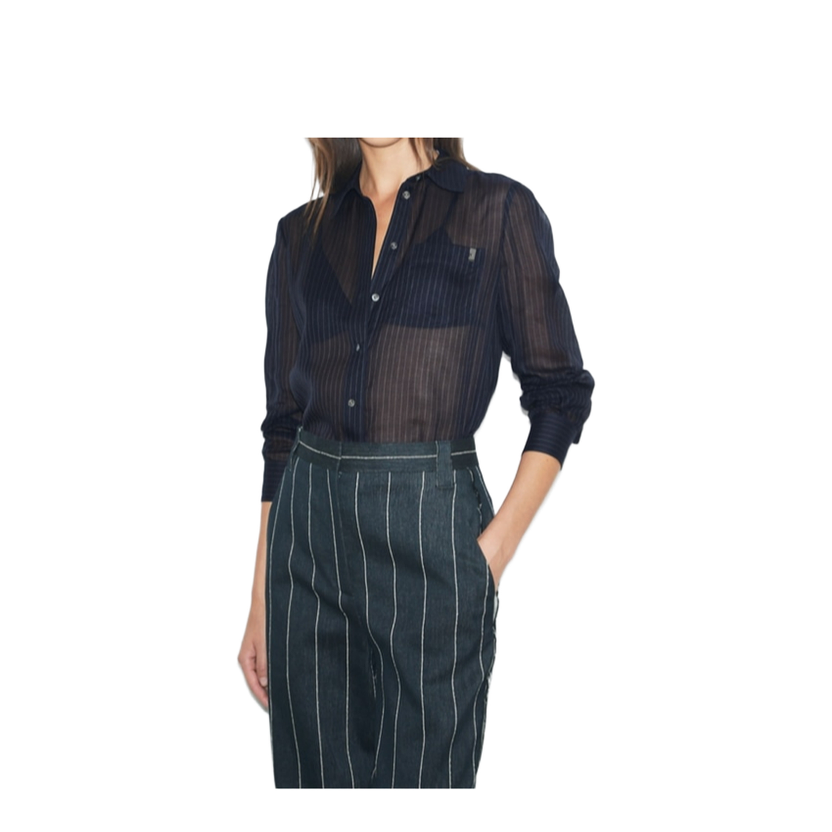 Striped Cotton Shirt - Image 3