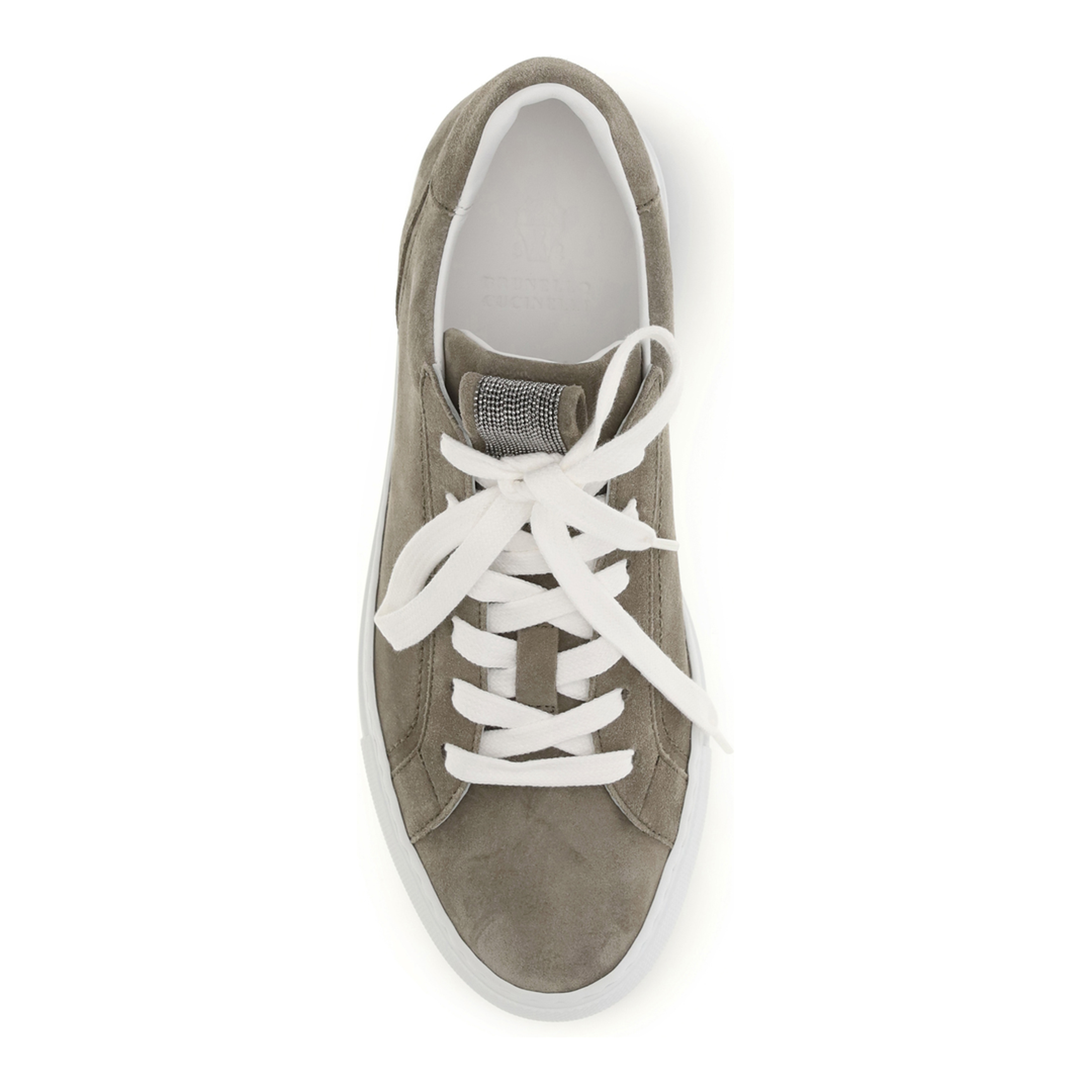 Suede Sneakers with Precious Loop - Image 4
