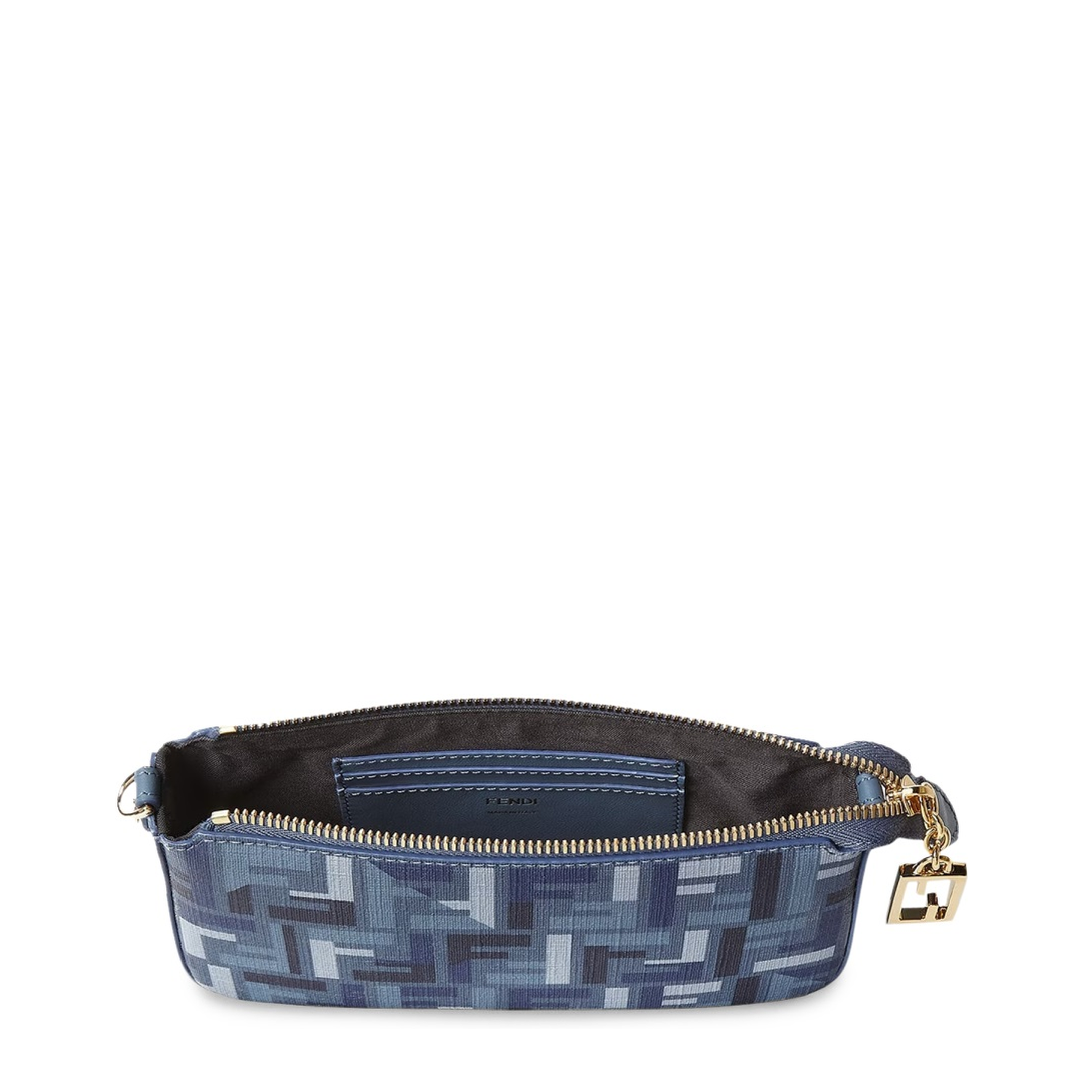 Baguette Canvas Clutch - Navy Blue - Image 5