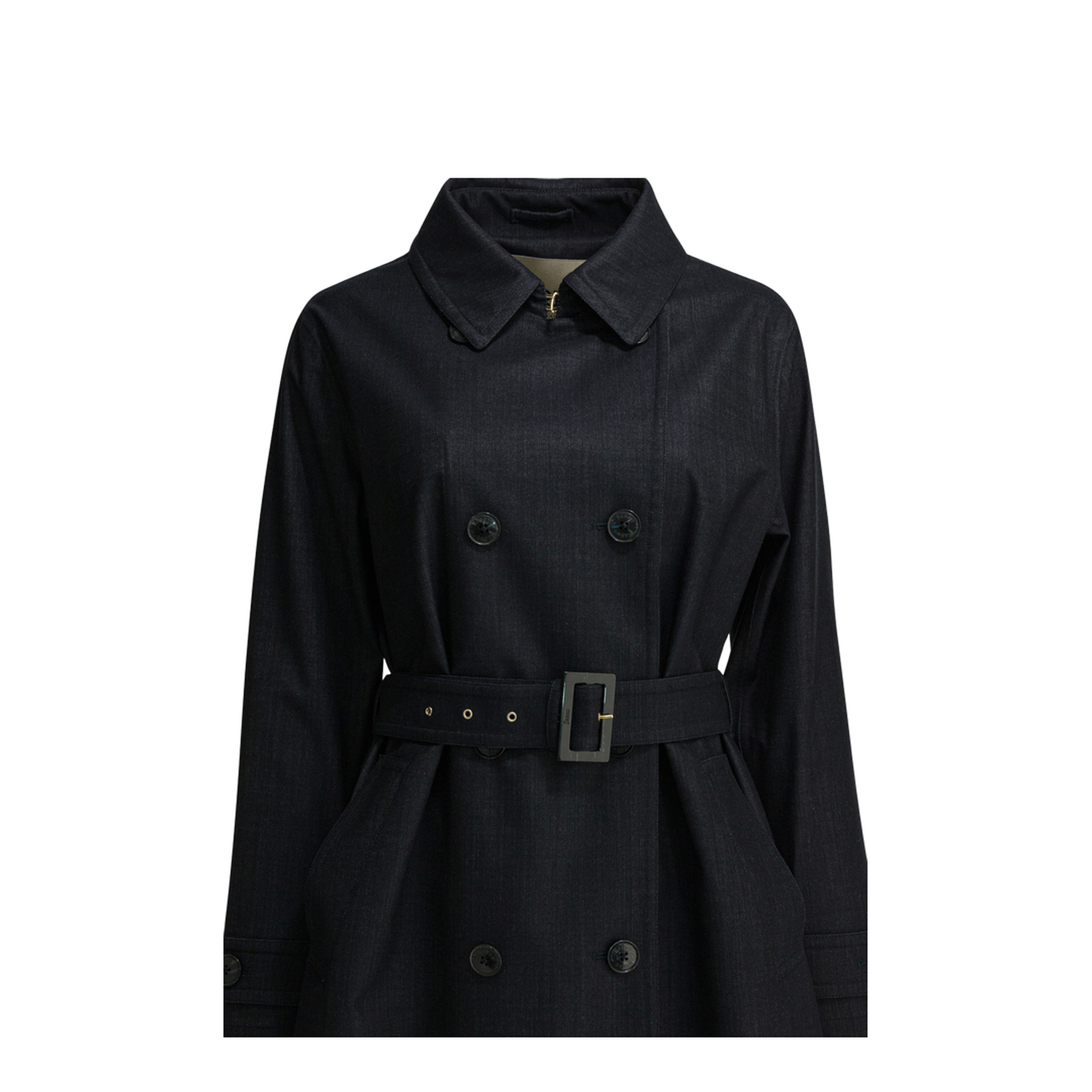 Trench Coat With Belt - Image 3