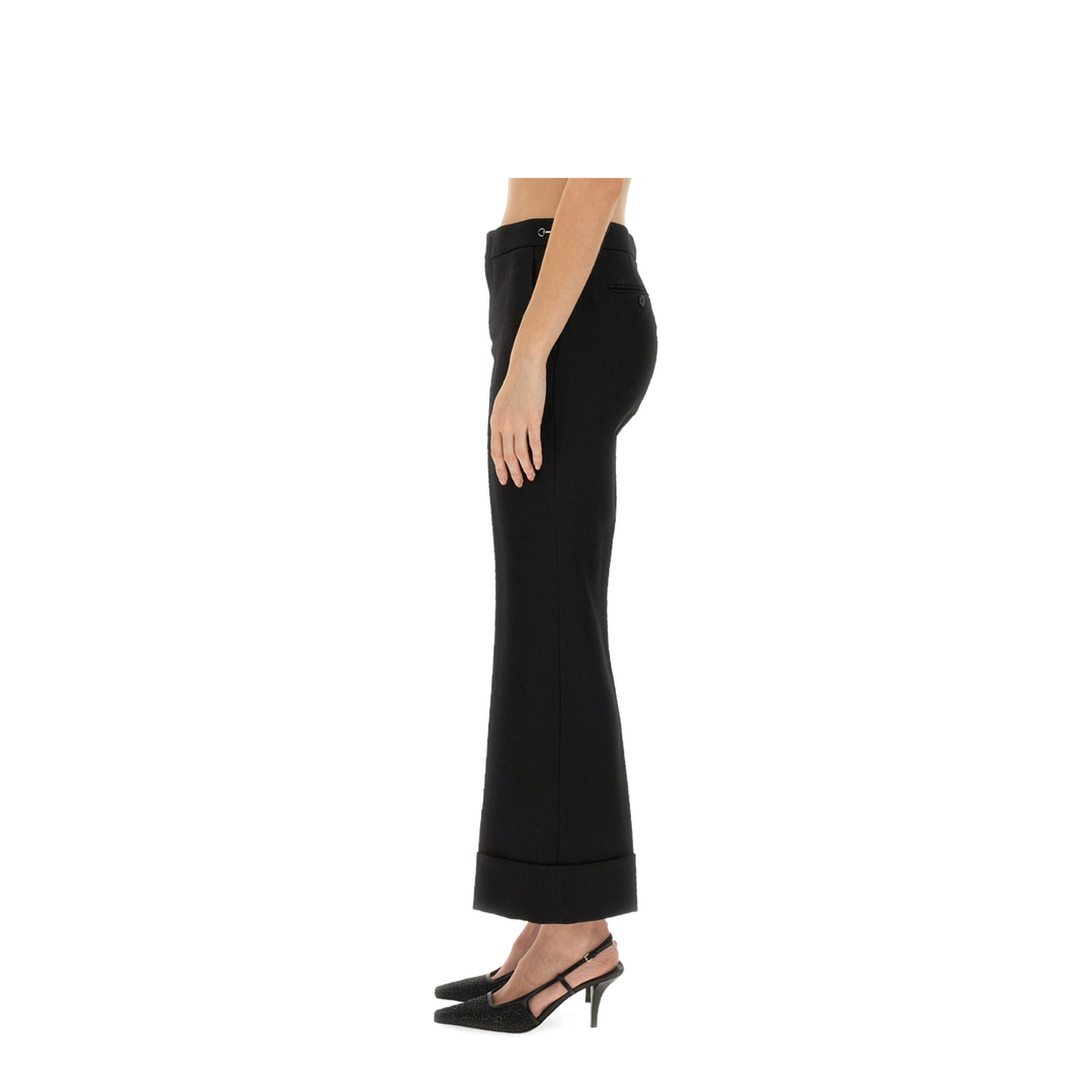 Wool Pleat-Front Trousers - Image 3