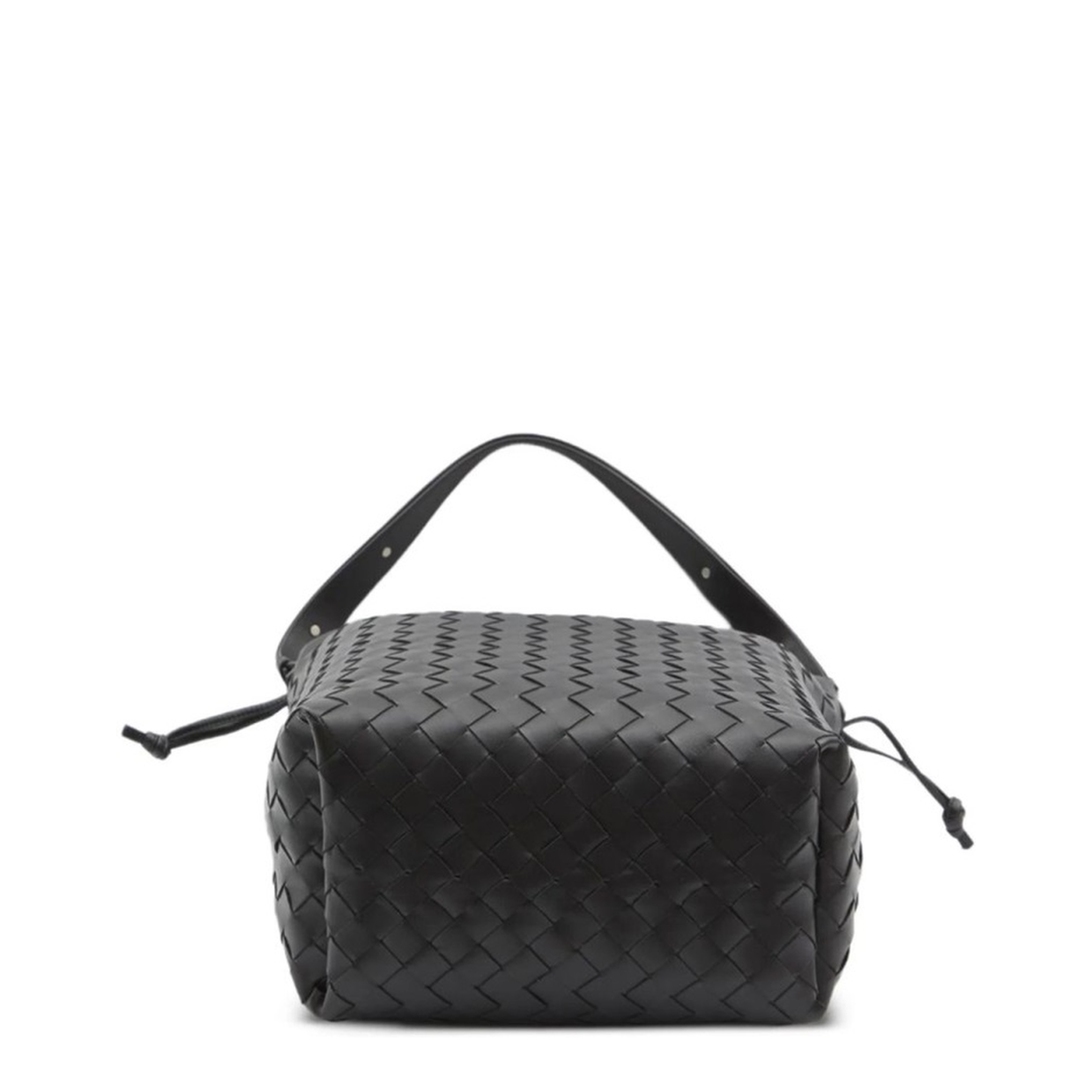 Medium Calfskin Bucket Bag - Black - Image 4