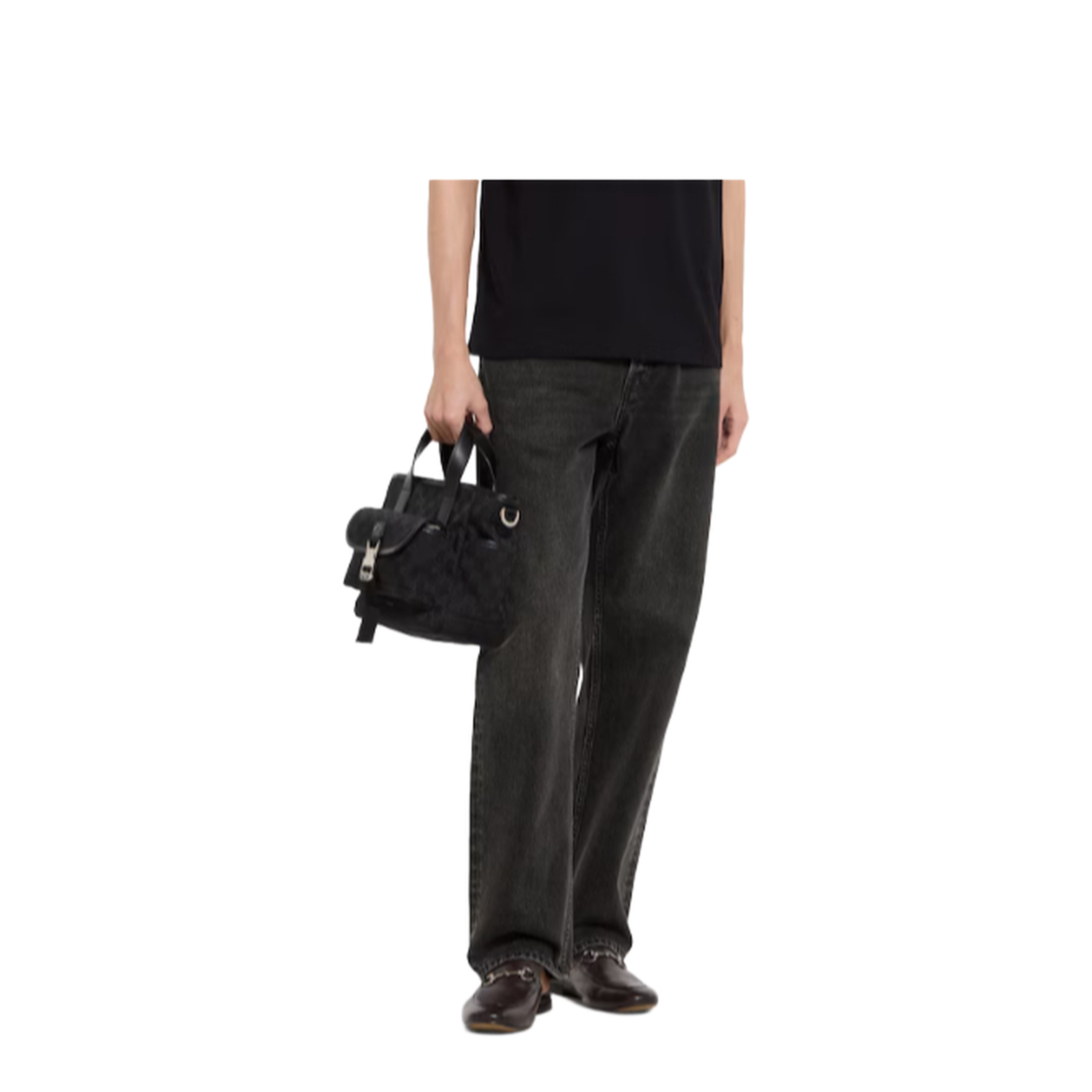 Embroidered Canvas Handbag - Image 4