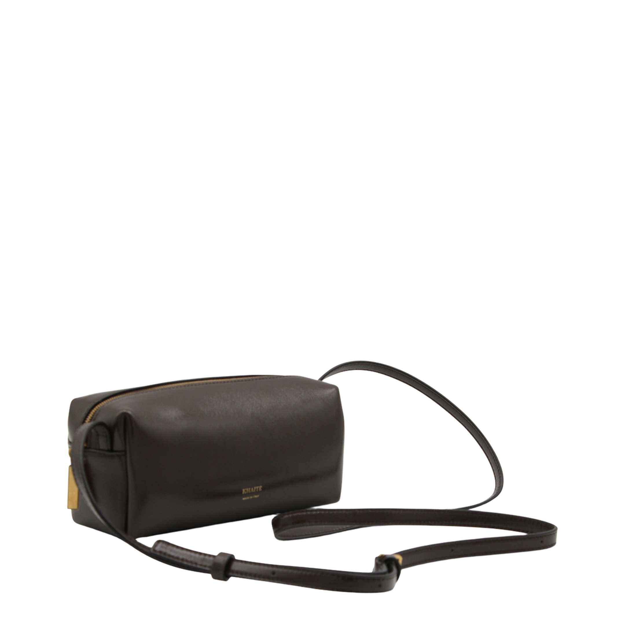 Kye Mini Calfskin Crossbody - Dark Brown - Image 4