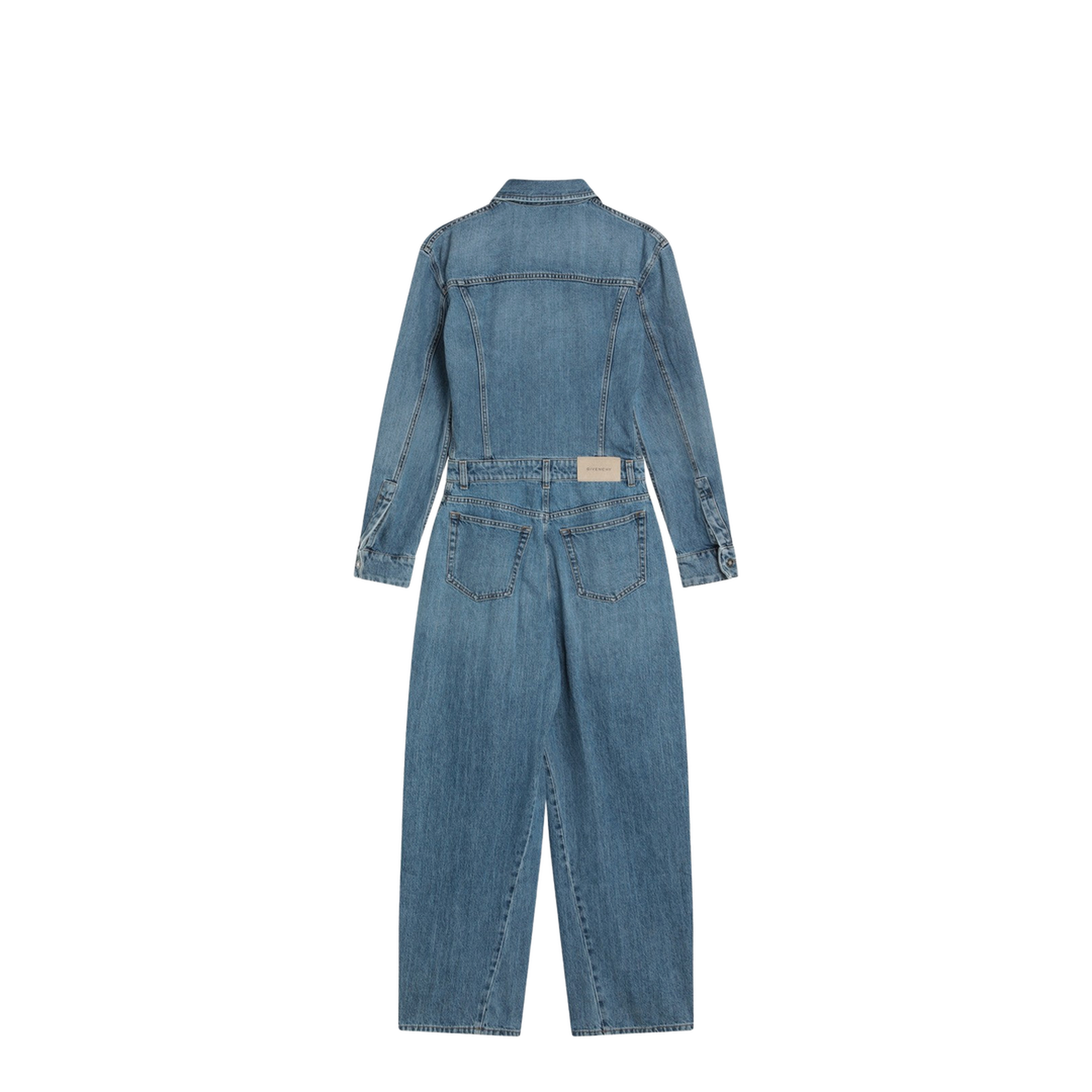 Denim Wide Jumpsuit - Image 2