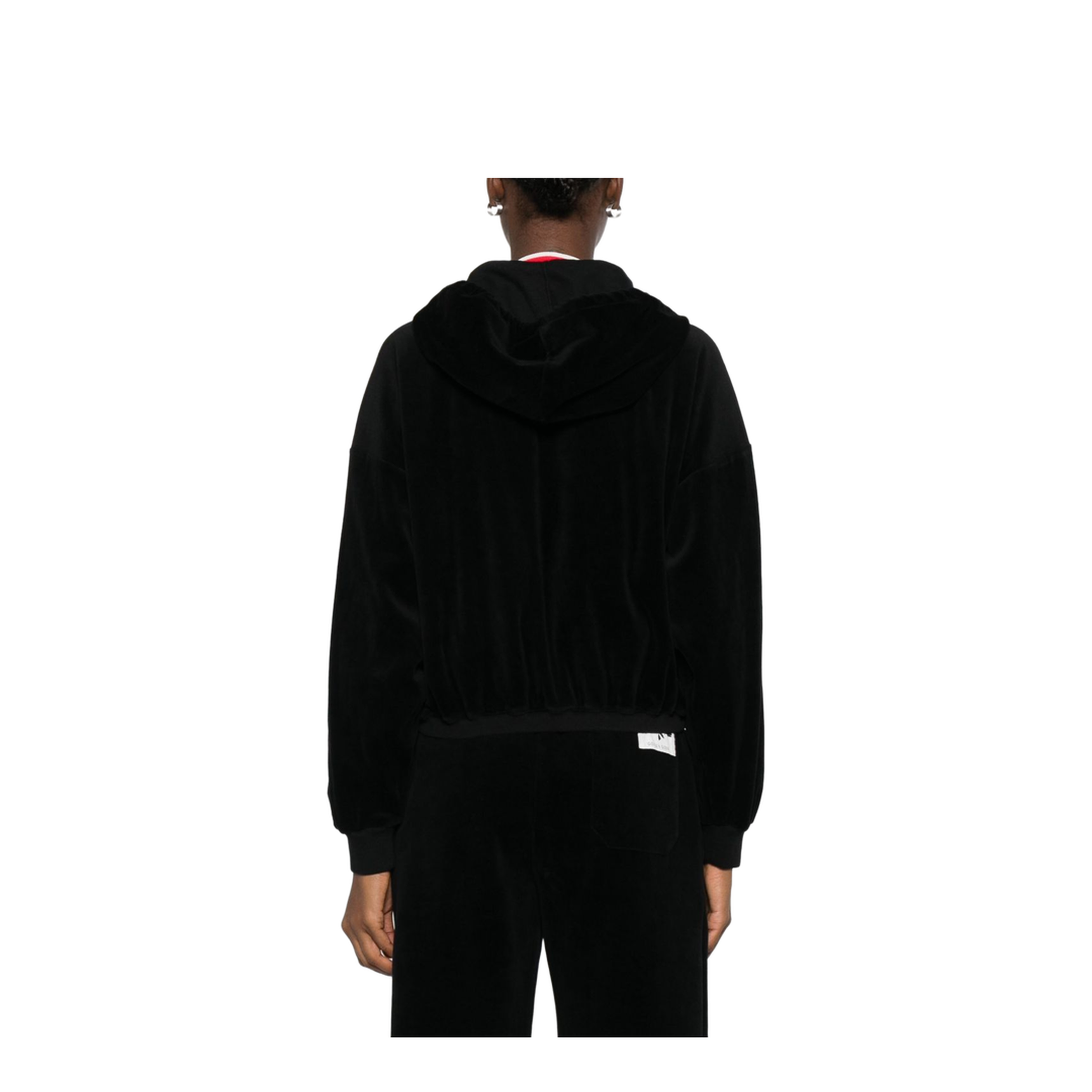 Zip-up Hoodie - Black - Image 5