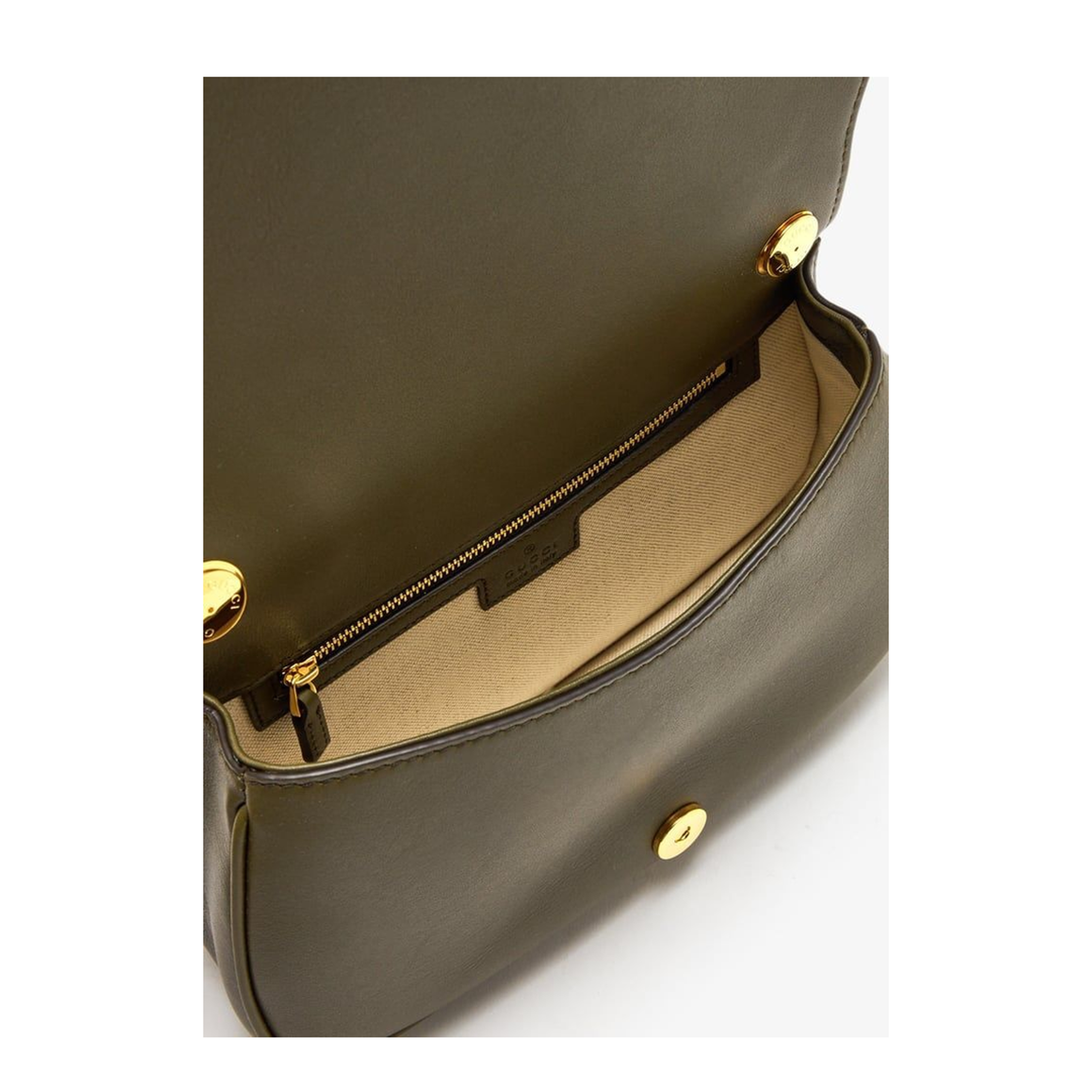 Blondie Medium Top Handle Bag in Forest Green Leather - Image 3