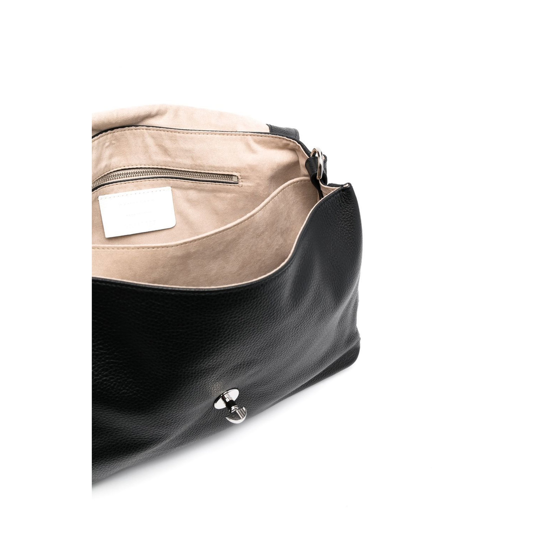 Postina Daily Medium Calf Leather Top-Handle Bag - Black Nero (Nero) - Image 4