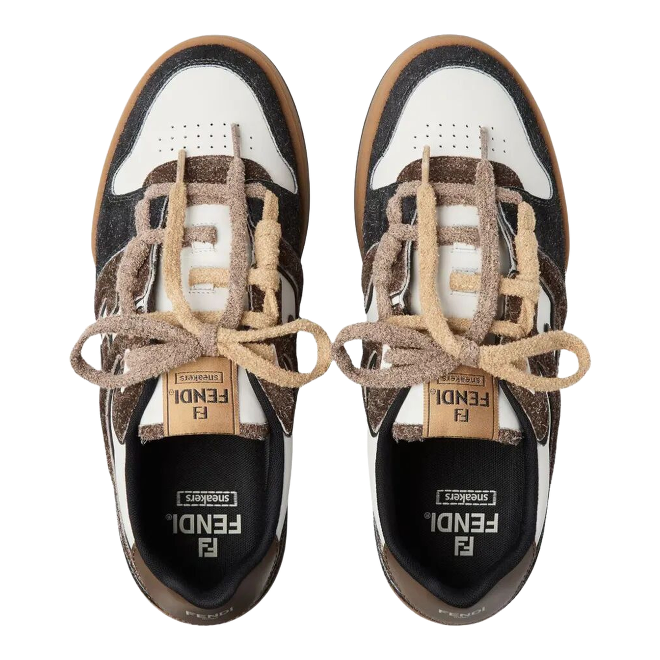 Match Leather and Suede Sneakers - Image 3