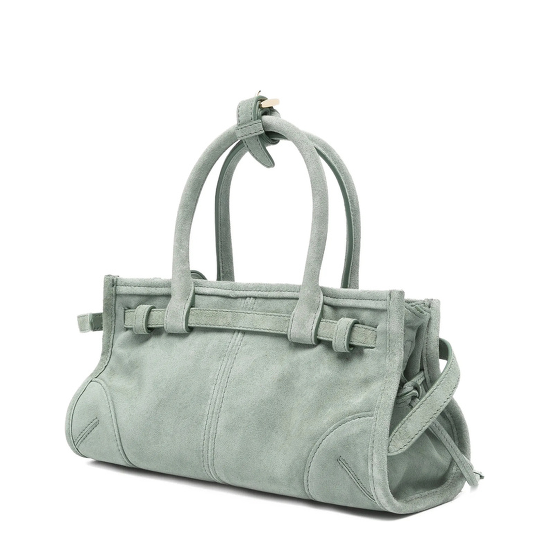 Bonnie Mini Suede Handbags - Sea Green - Image 2
