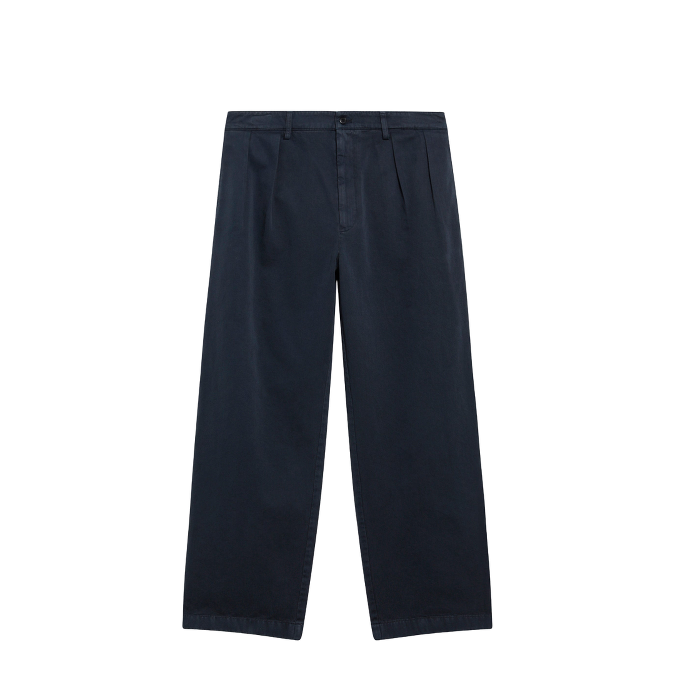 Blue Cotton Trousers - Image 1