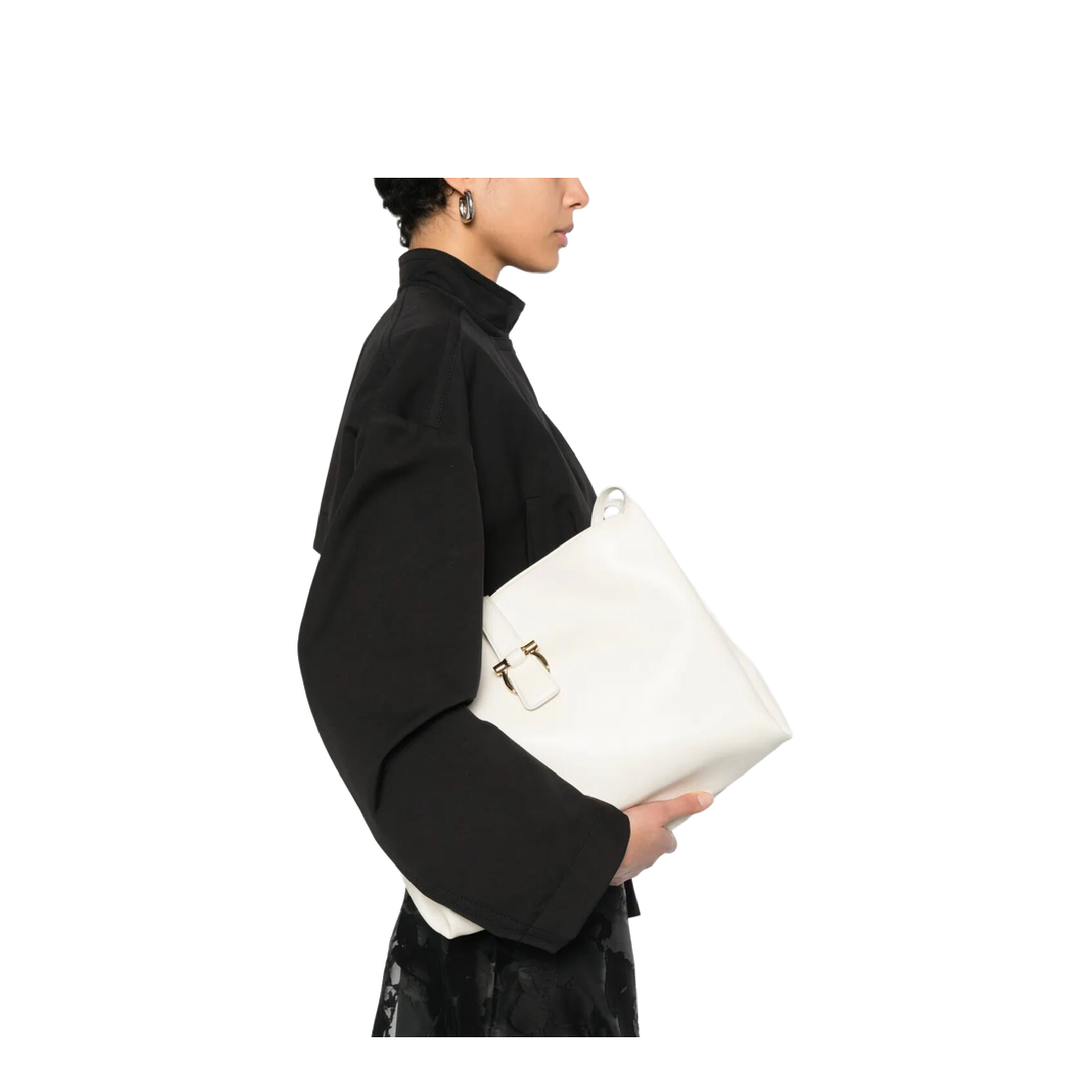 Buckle-Detail Medium Shoulder Bag - Image 2