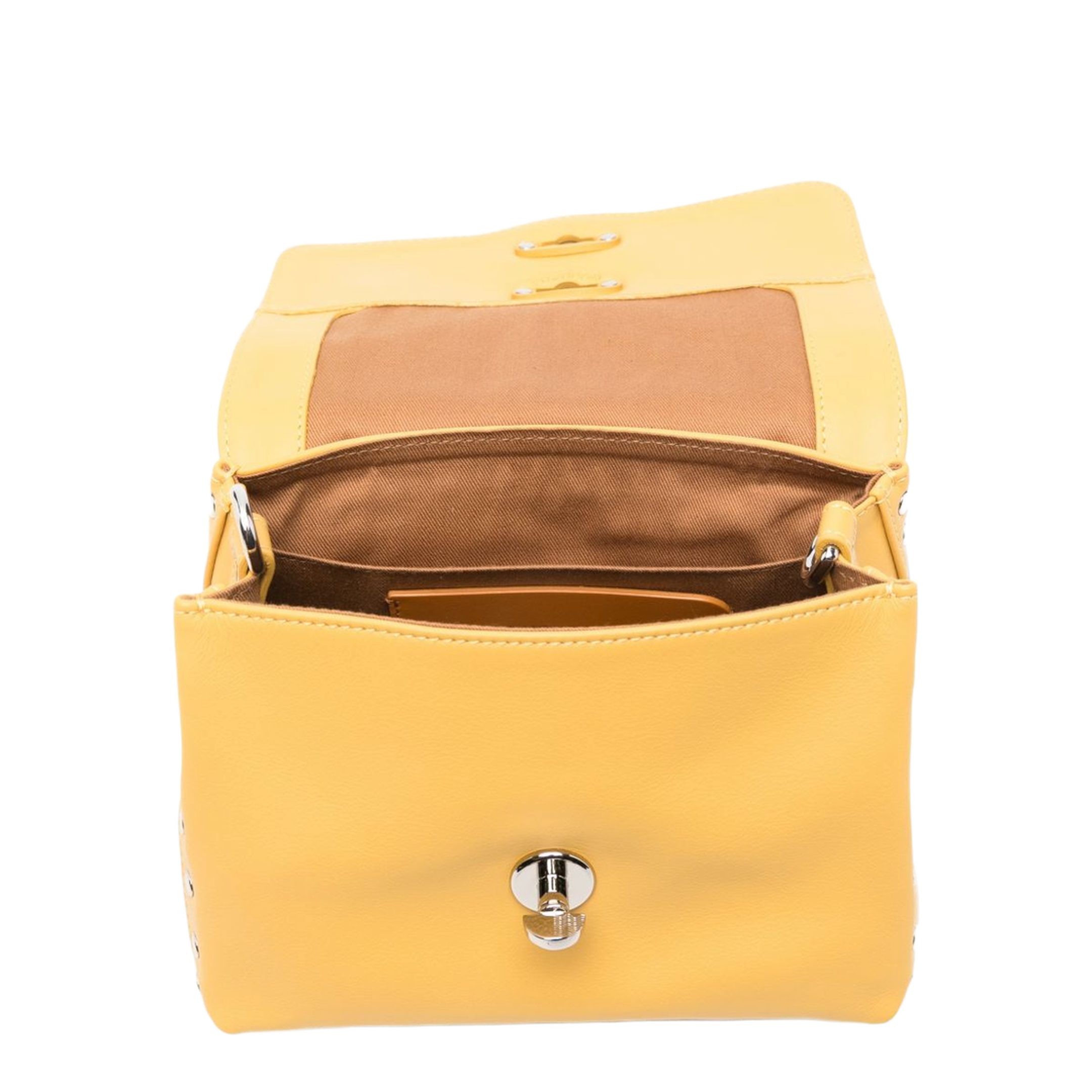Postina Calf Leather Top-Handle Handbag - Yellow - Image 2